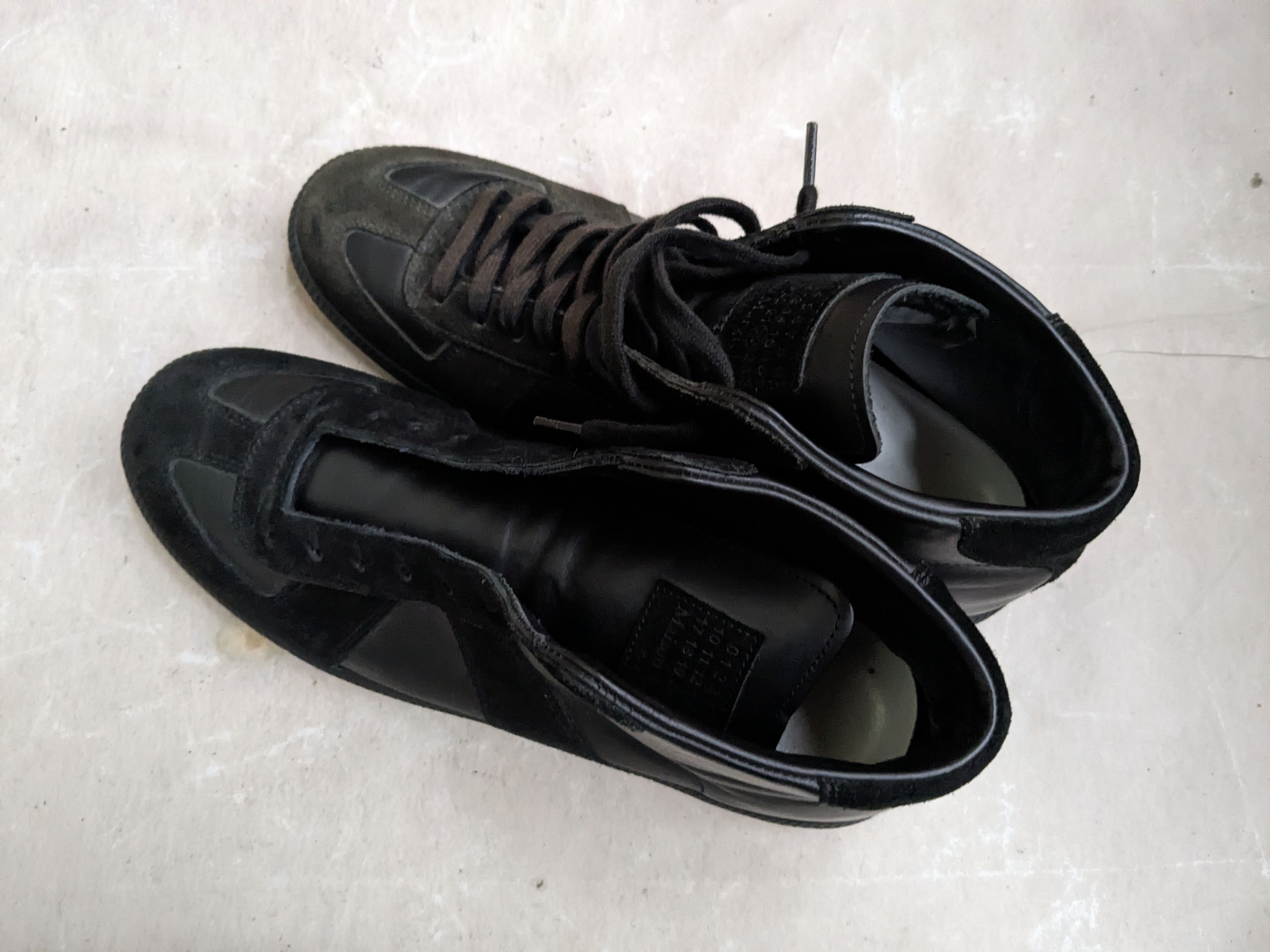 Maison Margiela Maison Margiela GAT Replica Black 11 44 High Tops Size US 11 / EU 44 - 15 Thumbnail