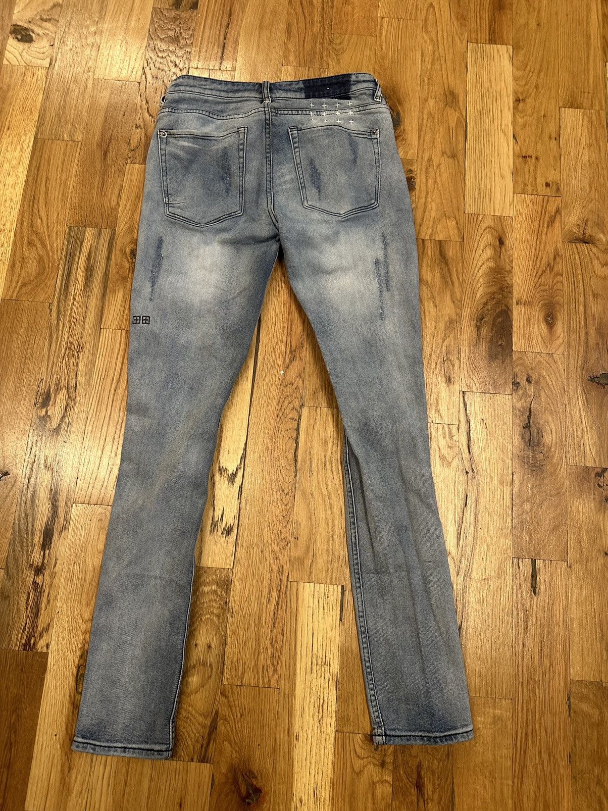 Ksubi Ksubi Distressed Blue Denim Jeans Size 31 Size US 31 - 2 Thumbnail