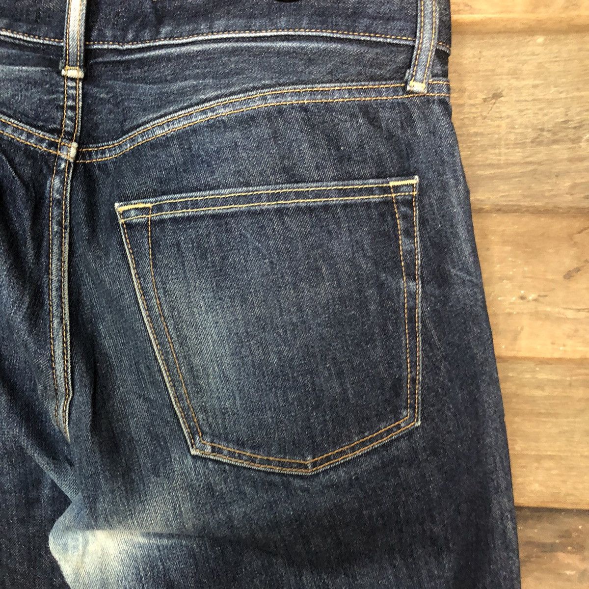 Japanese Brand Uniqlo Jeans Blue Distressed Denim Pants #7324 Size US 35 - 16 Thumbnail