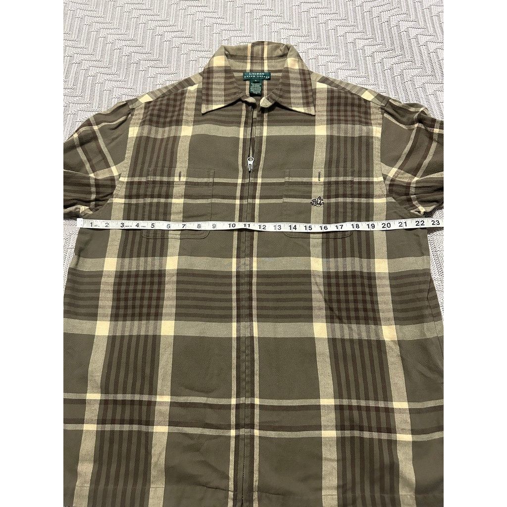 Lauren Ralph Lauren Lauren Ralph Lauren brown plaid full zip light jacket size L Size US L / EU 52-54 / 3 - 5 Thumbnail