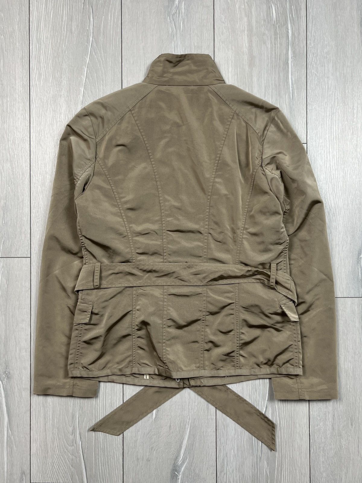 Weekend Max Mara Weekend Max Mara Belted Nylon Military Style Jacket (Y0040) Size L / US 10 / IT 46 - 9 Thumbnail