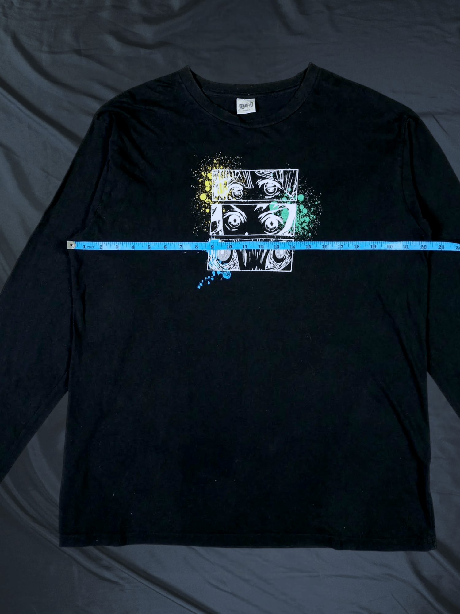 Anime × Cartoon Network × Japanese Brand "DEMON SLAYER" KIMETSU NO YAIBA LONG SLEEVE TSHIRT Size US XL / EU 56 / 4 - 13 Thumbnail