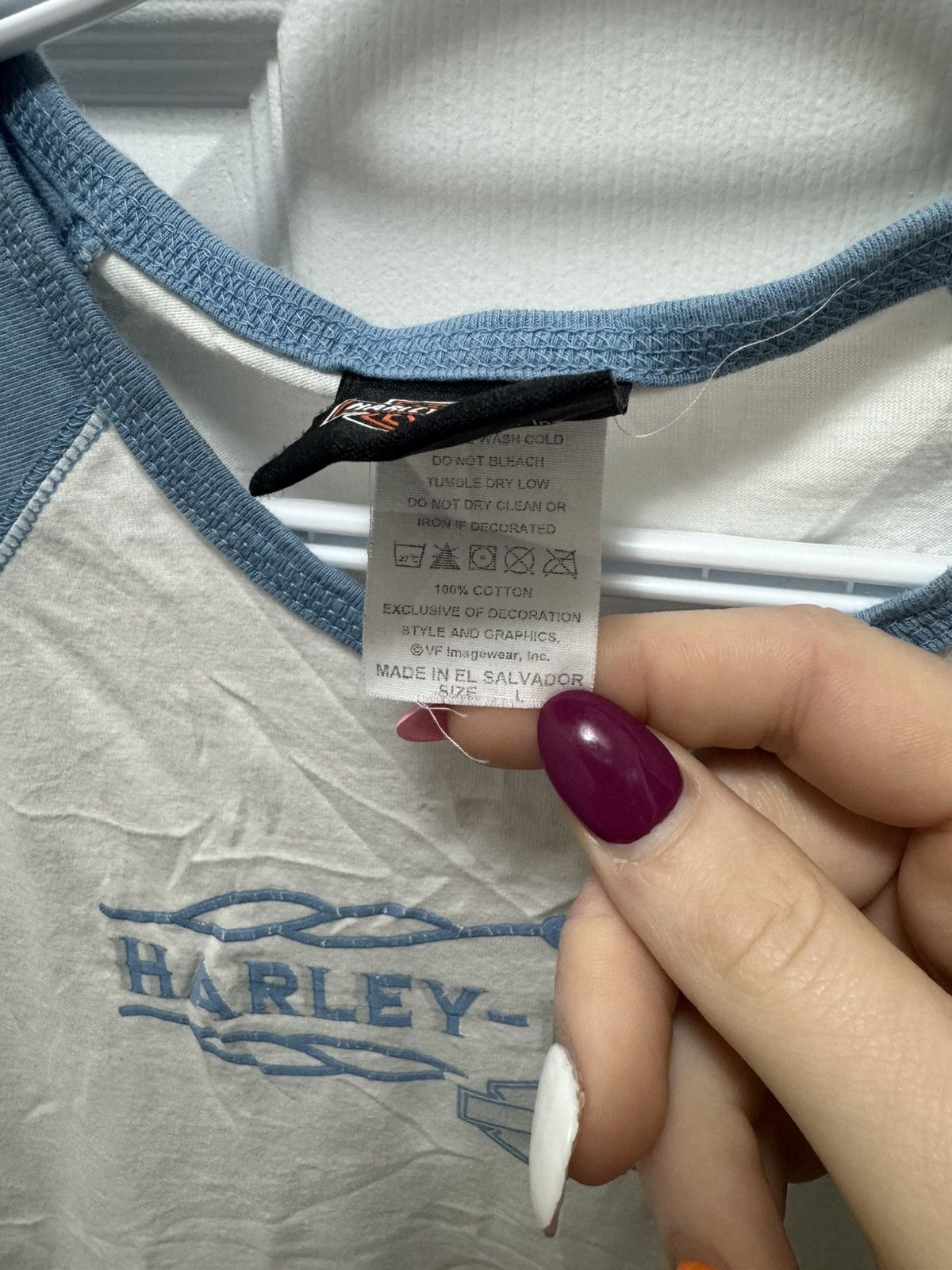 Harley Davidson Harley Davidson Vintage Womens Biker Shirt Cute Y2K Rare WH Size US M / EU 48-50 / 2 - 3 Thumbnail