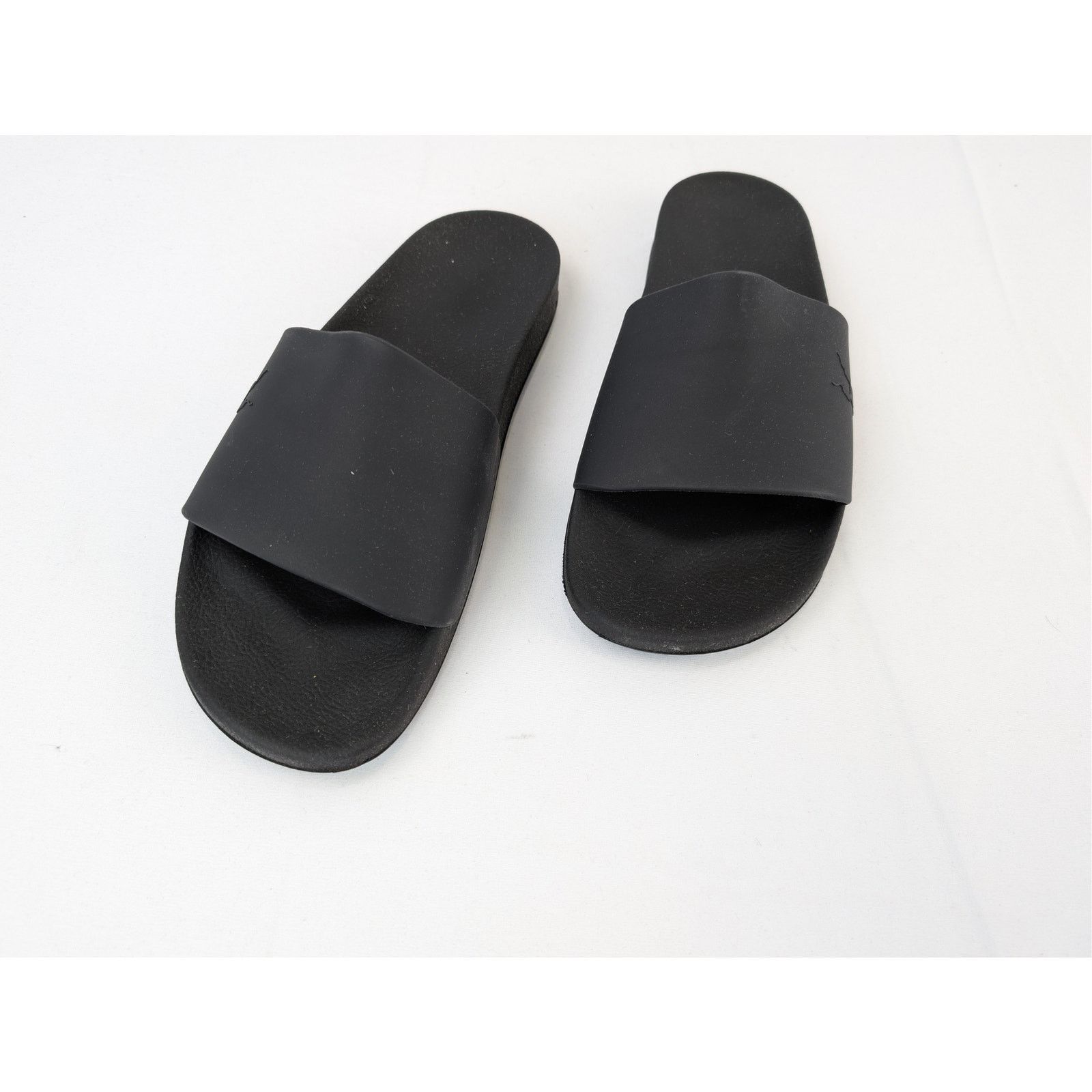 Rick Owens Drkshdw o1rshd1 Scarpe Shower Slides Slipper in Black Size US 11 / EU 44 - 9 Thumbnail