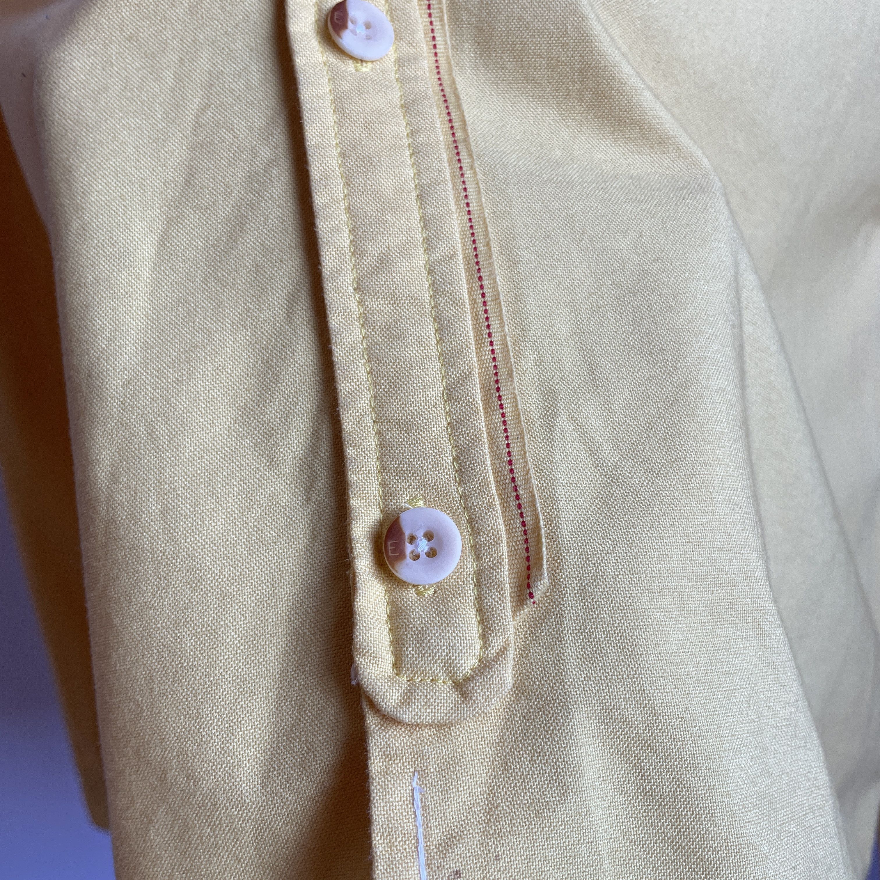 Evisu Evisu Japanese Yellow Selvedge Shirt Size L Size US L / EU 52-54 / 3 - 7 Thumbnail