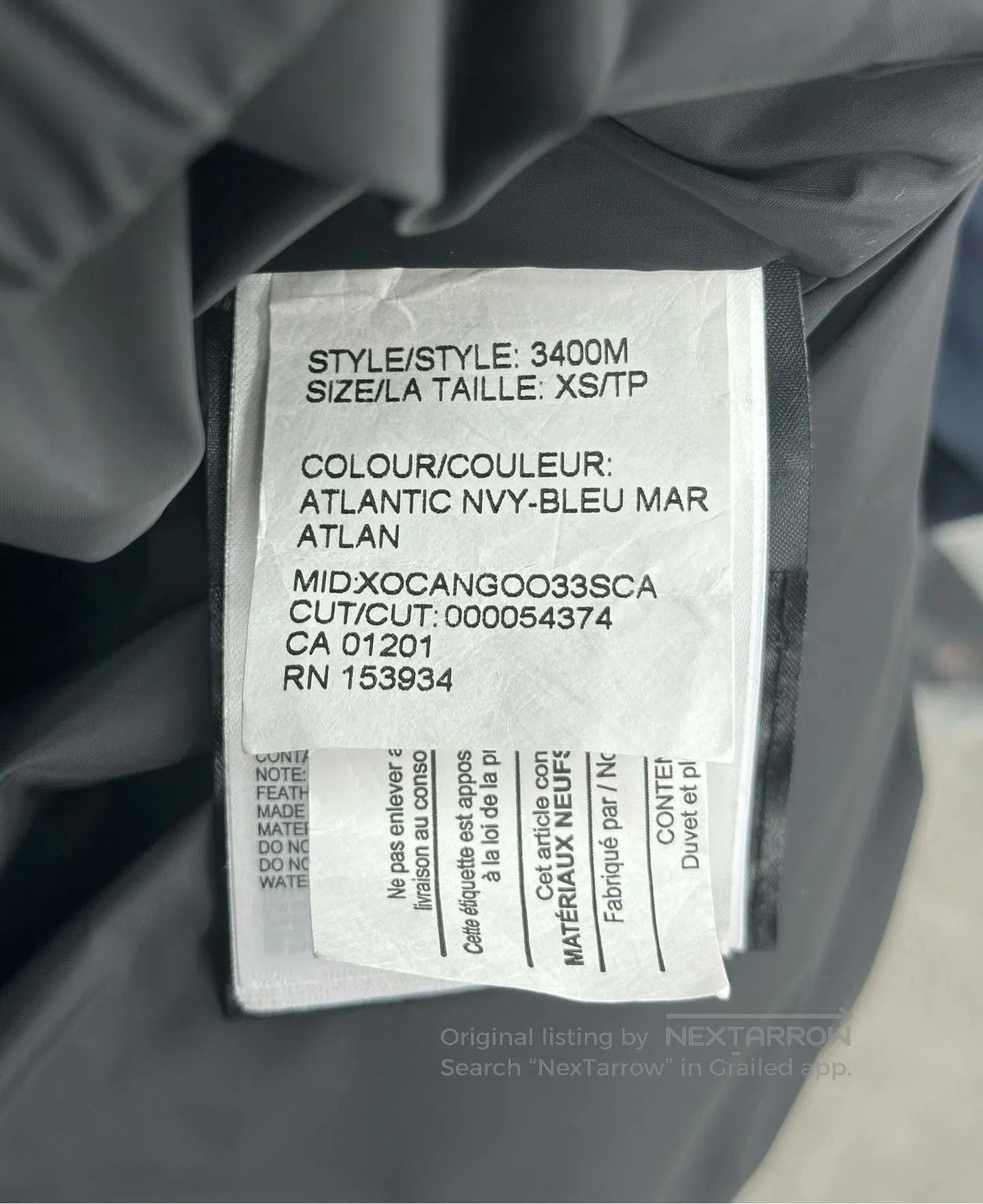 Canada Goose Canada Goose Blue Sleeve Label Down Jacket| Size US XS / EU 42 / 0 - 6 Thumbnail