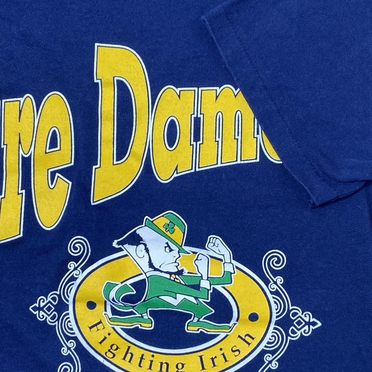 Hanes Vintage University of Notre Dame Blue College Tee Size Large Size US L / EU 52-54 / 3 - 3 Thumbnail