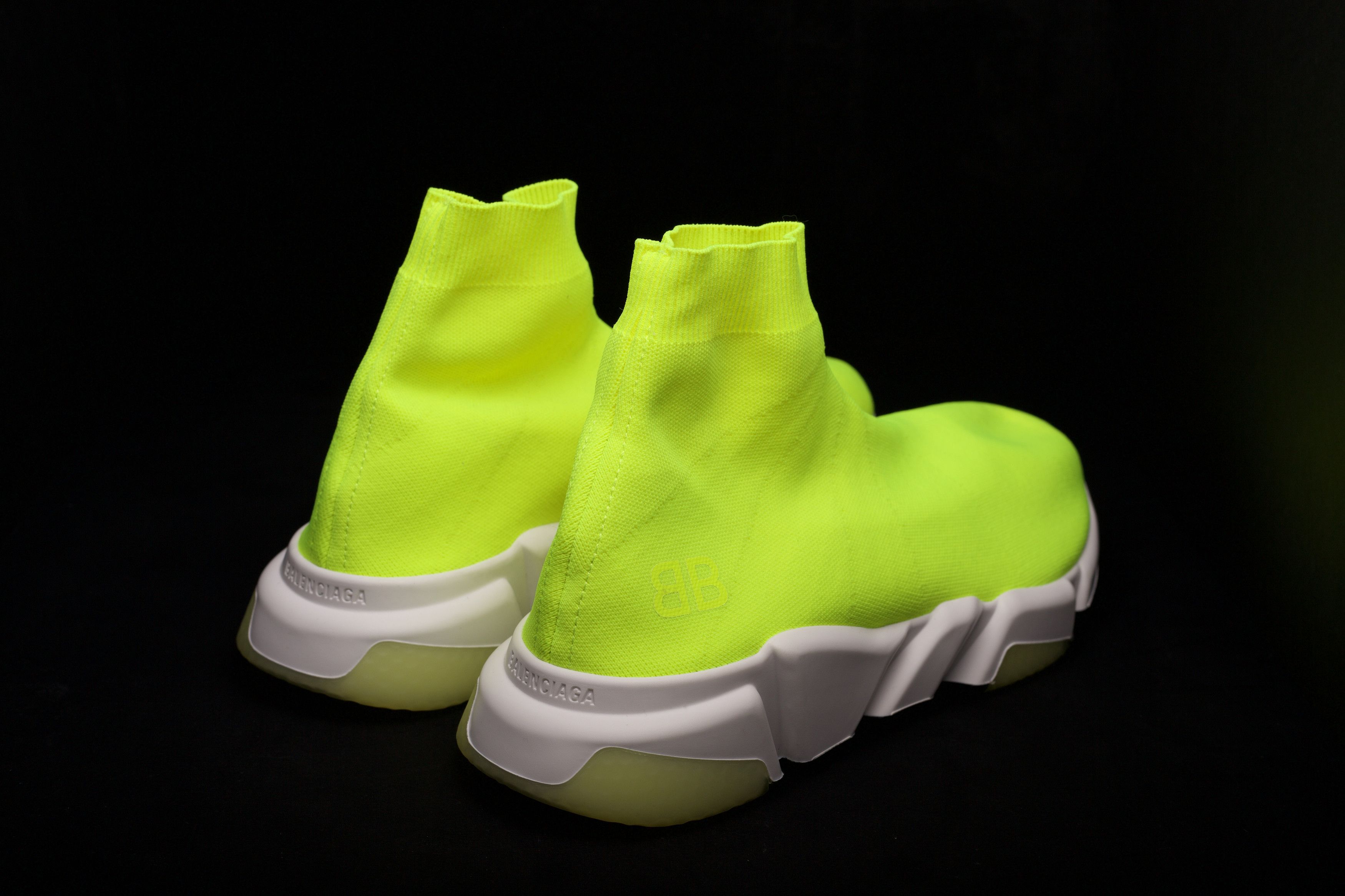 Balenciaga Balenciaga Speed Trainer Mid Neon Fluo Yellow Size 11 Size US 11 / EU 44 - 2 Thumbnail
