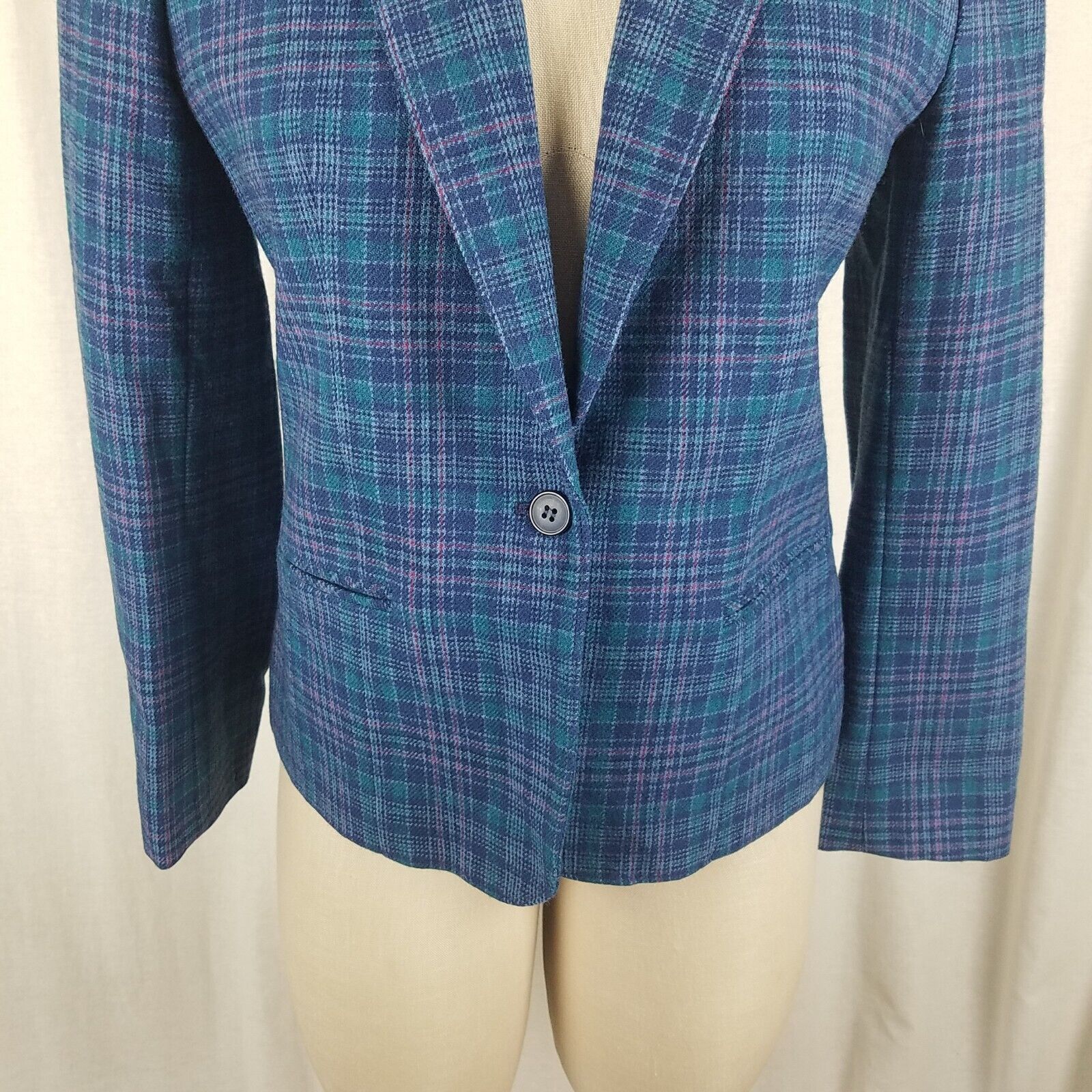 Pendleton Vtg Pendleton Tartan Plaid 100% Virgin Wool Blazer Jacket Size S / US 4 / IT 40 - 3 Thumbnail