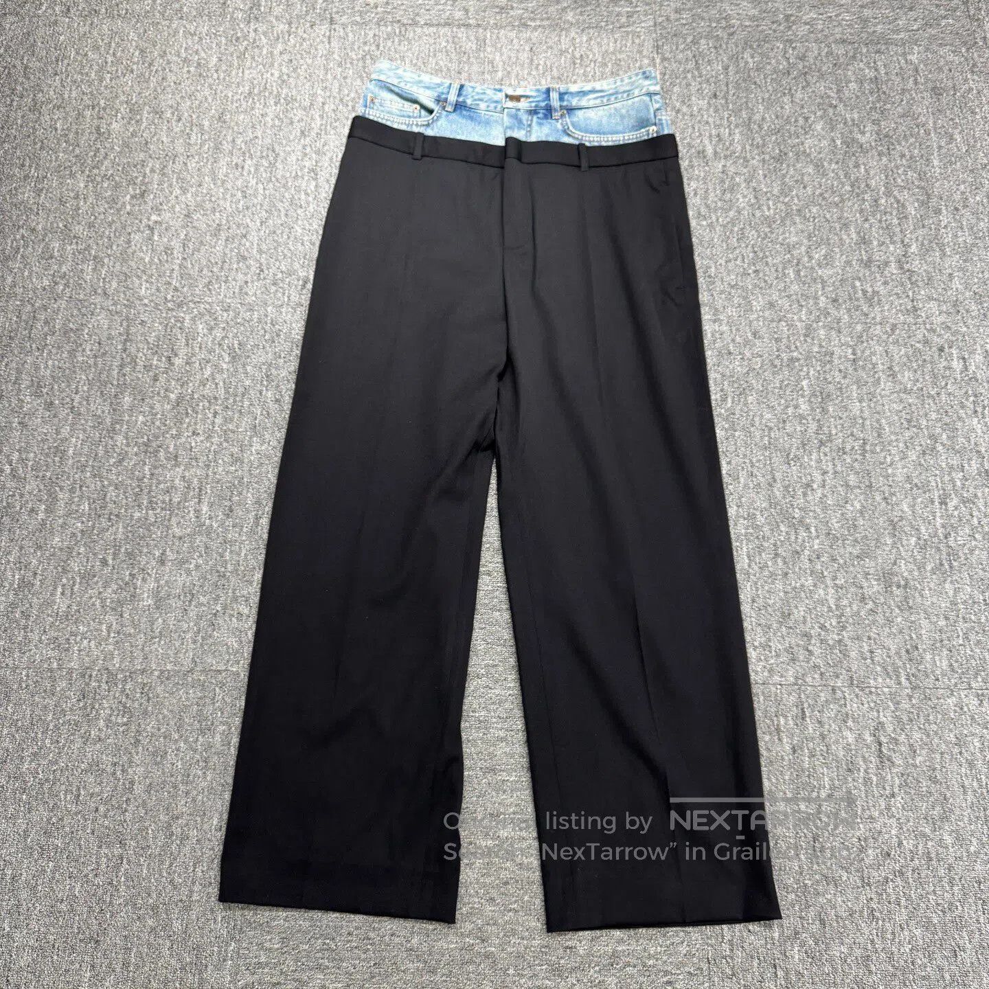 Balenciaga Balenciaga Two-waisted wool casual pants| Size US 30 / EU 46 - 1 Thumbnail