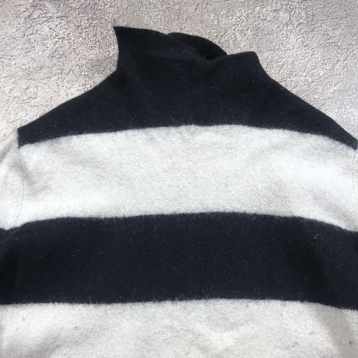 Vintage Vintage 90s Striped Knit Sweater Y2K Grunge Oversized Logo M Size M / US 6-8 / IT 42-44 - 3 Thumbnail