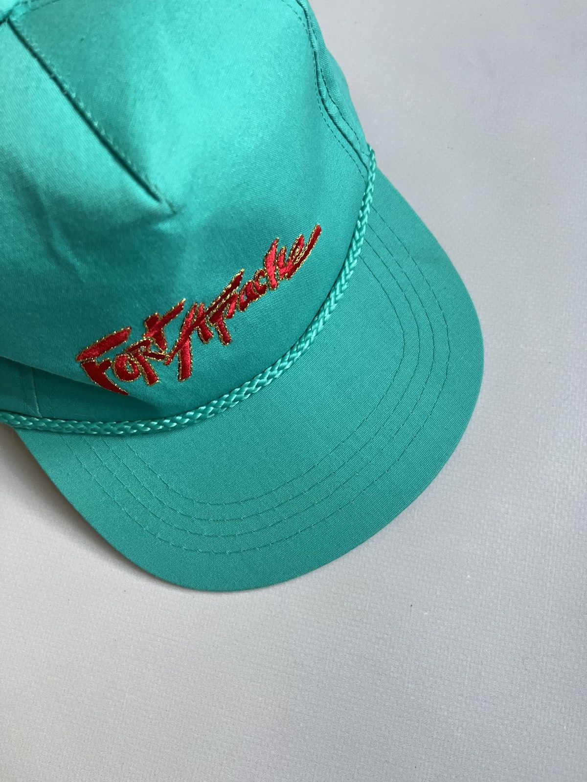 Other Vintage 90s Fort Apache Showcase Yupoong Turquoise Hat Cap Size ONE SIZE - 4 Thumbnail