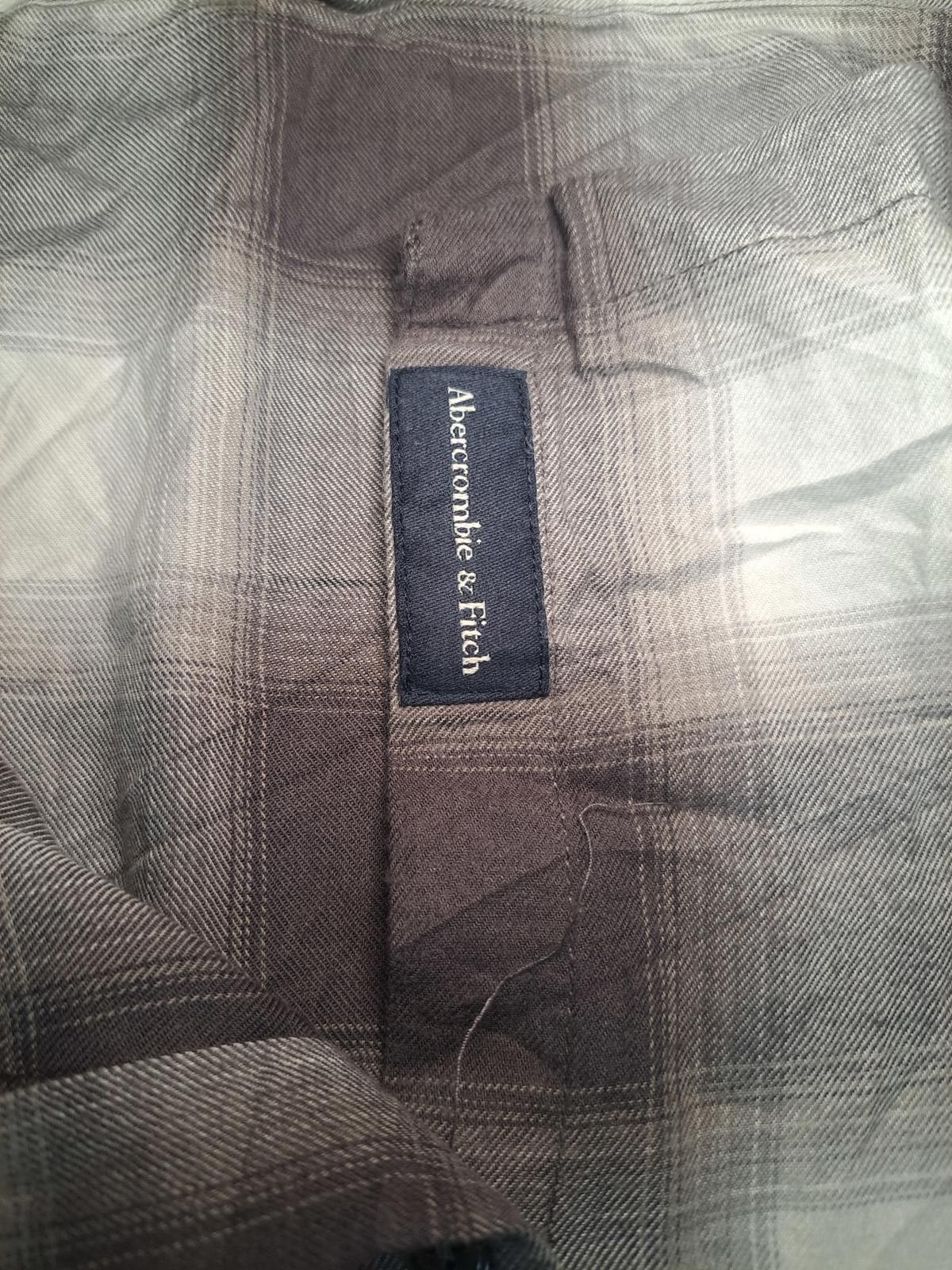 Abercrombie & Fitch Abercrombie & Fitch Button Up Shirt XXL Gray Plaid Cotton Size US XXL / EU 58 / 5 - 3 Thumbnail