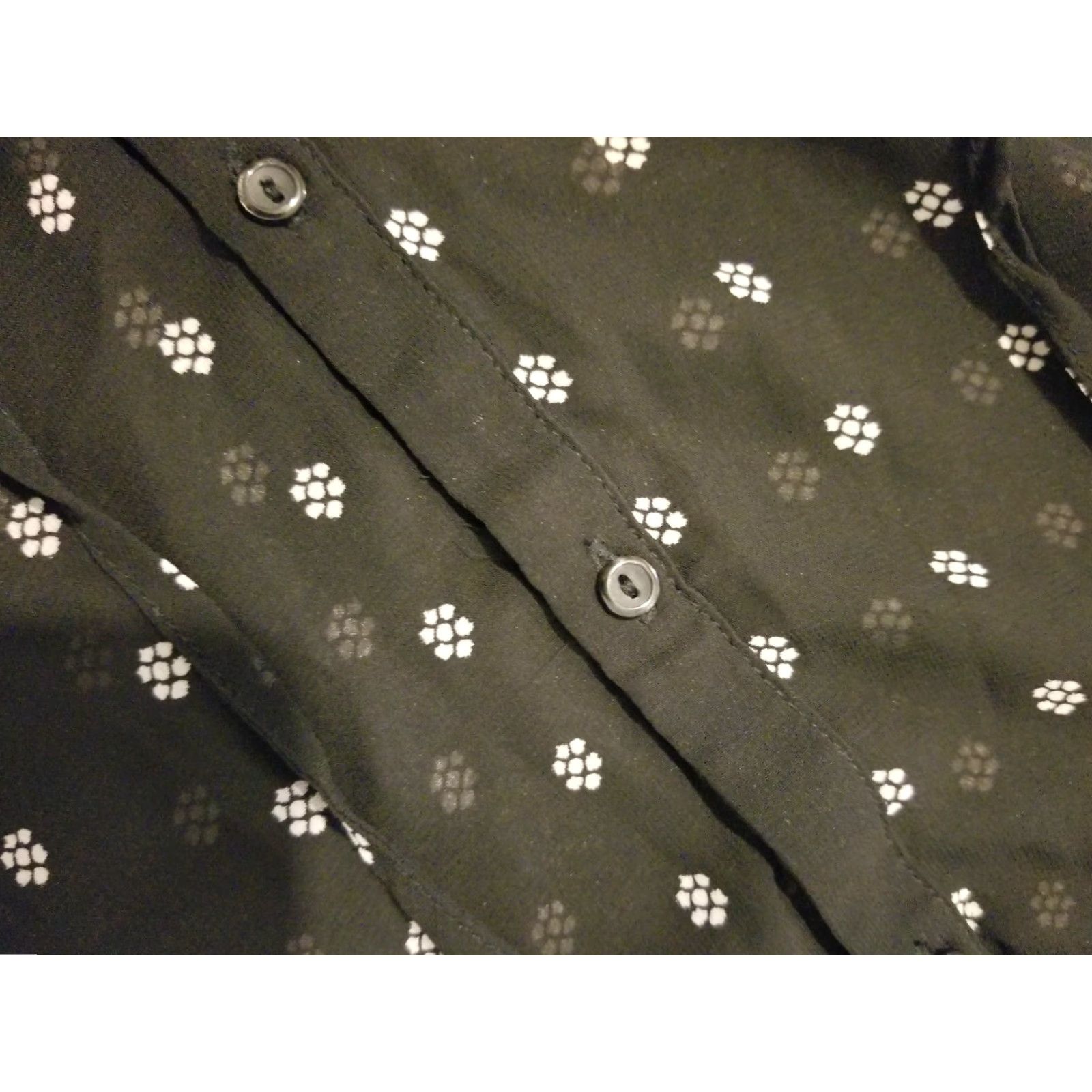 Old Navy Womens Old Navy Shirt Blouse XL Black Blouse Women XL Black Size XL / US 12-14 / IT 48-50 - 4 Thumbnail