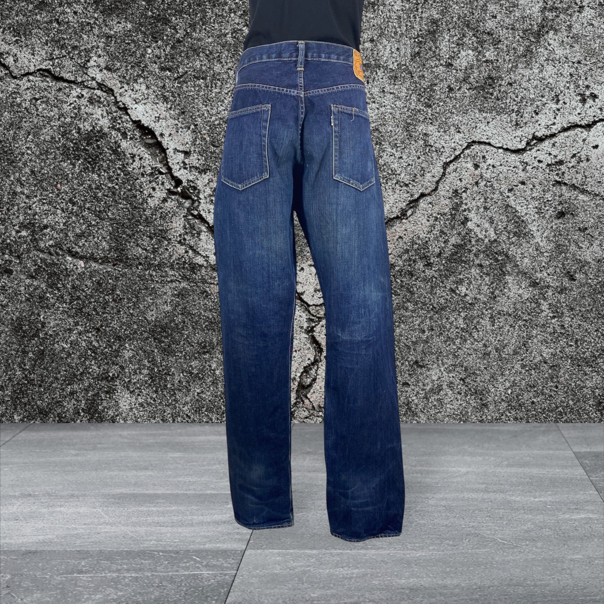 Other Bleach Go Like Selvedge Denim Jeans Baggy Jeans Pants Size US 34 / EU 50 - 2 Thumbnail