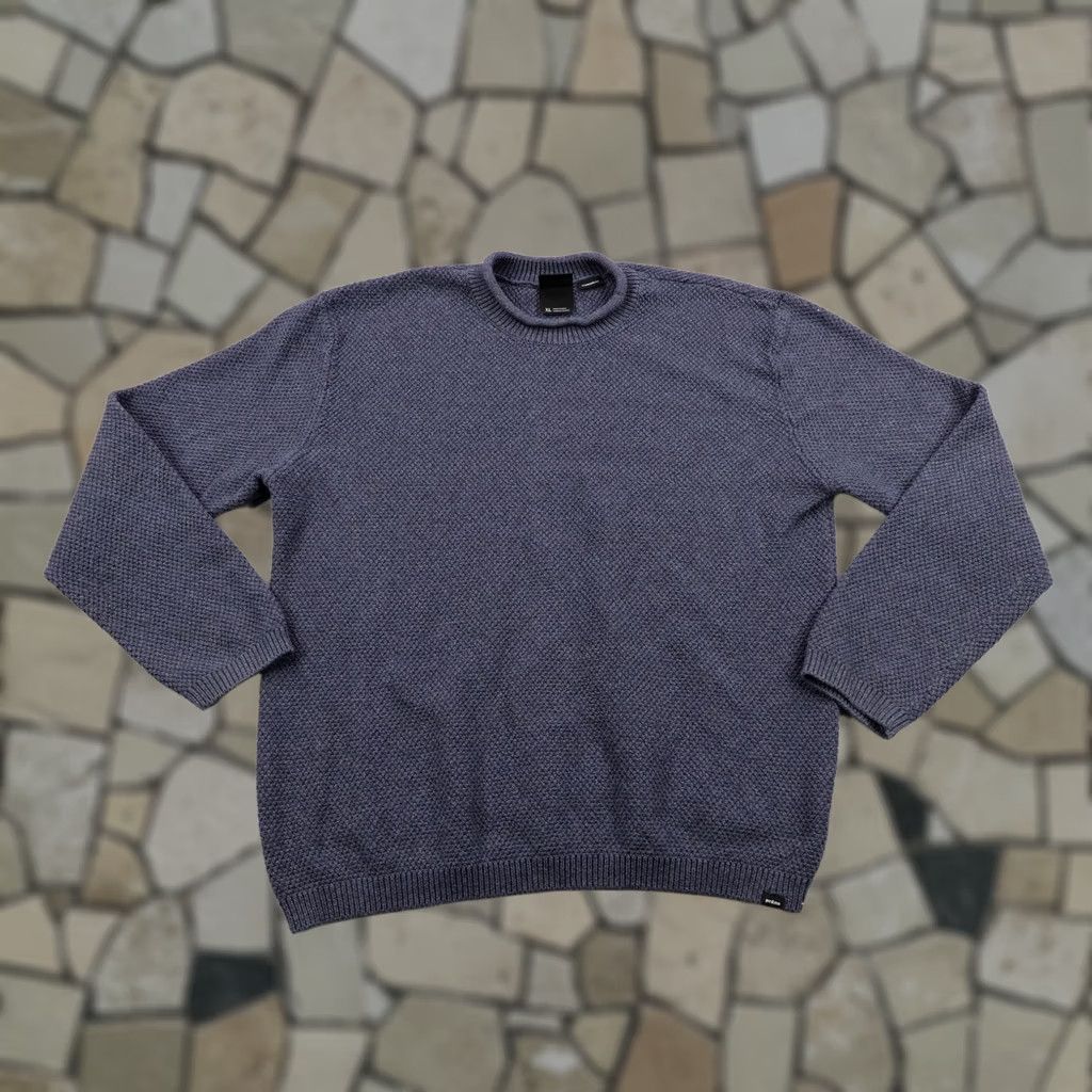 Prana VINTAGE? No. PrAna Sweater Mens XL Blue Forest Hill Roll Neck Pullover Organic Cotton Thermal Size US XL / EU 56 / 4 - 1 Thumbnail