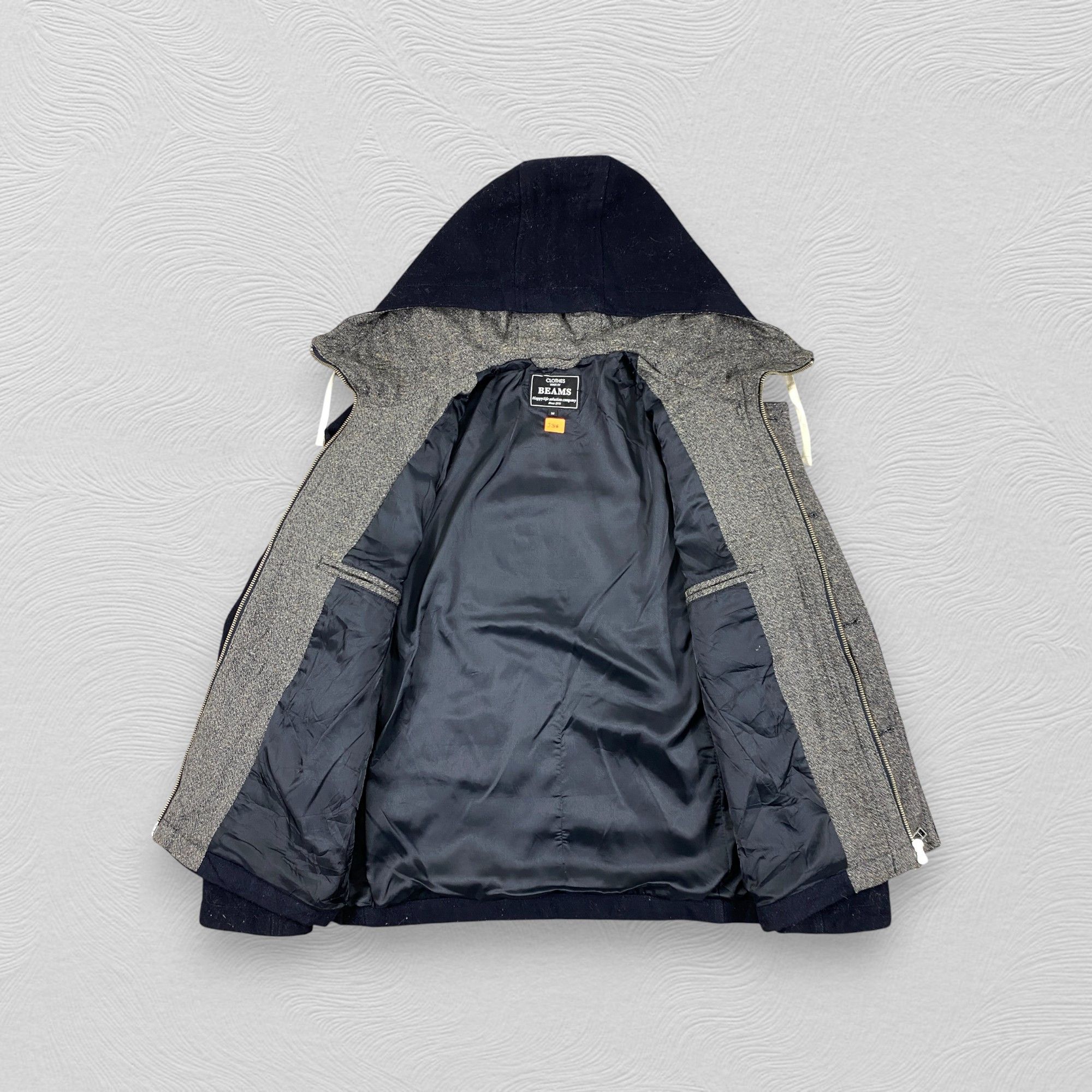 Beams Plus Vintage Japanese Brand Beams Wool Hoodie Jacket - J316 Size US M / EU 48-50 / 2 - 4 Thumbnail
