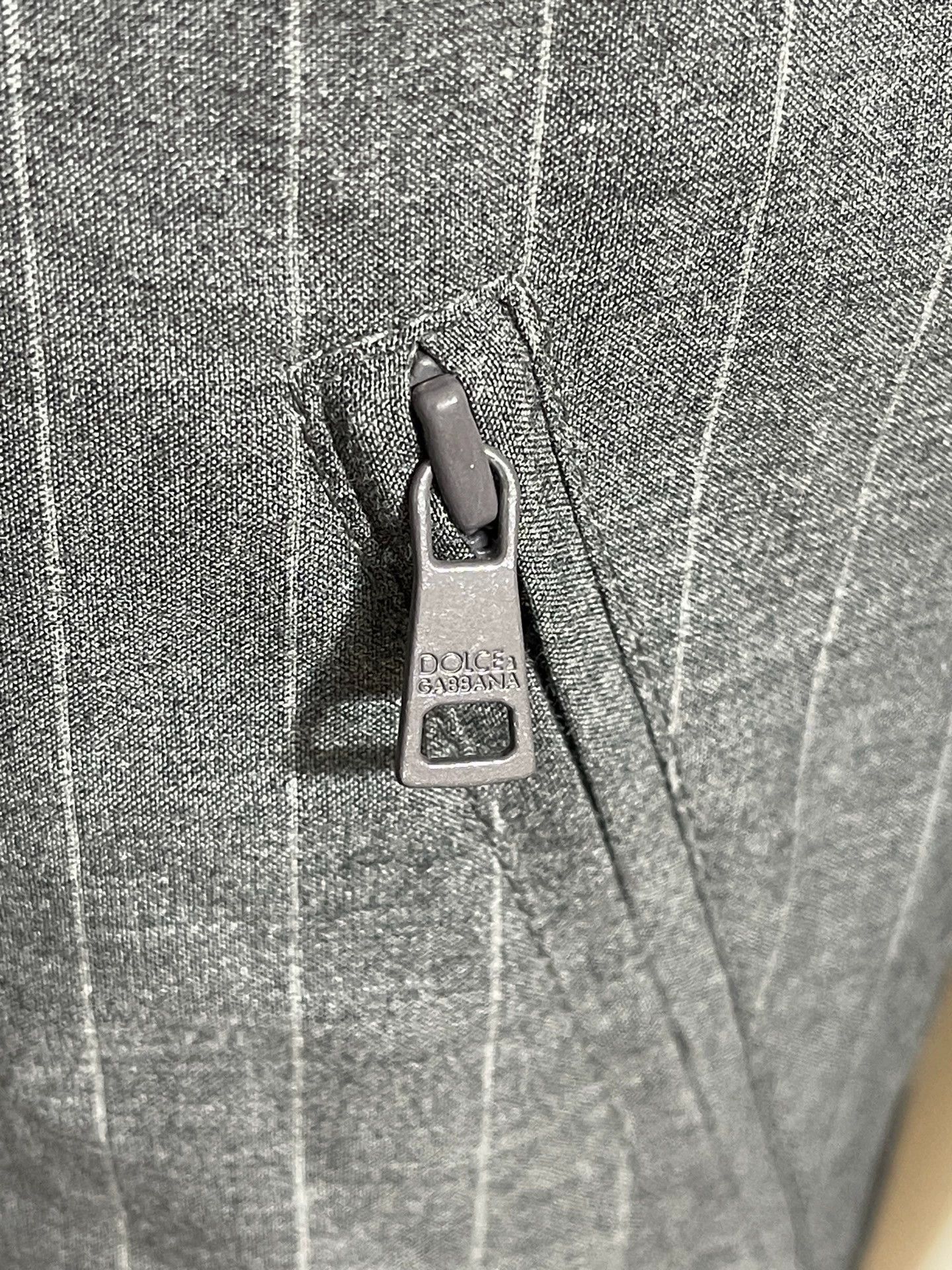 Dolce & Gabbana Gray Striped er Jacket Size M Size US XXS / EU 40 - 6 Thumbnail