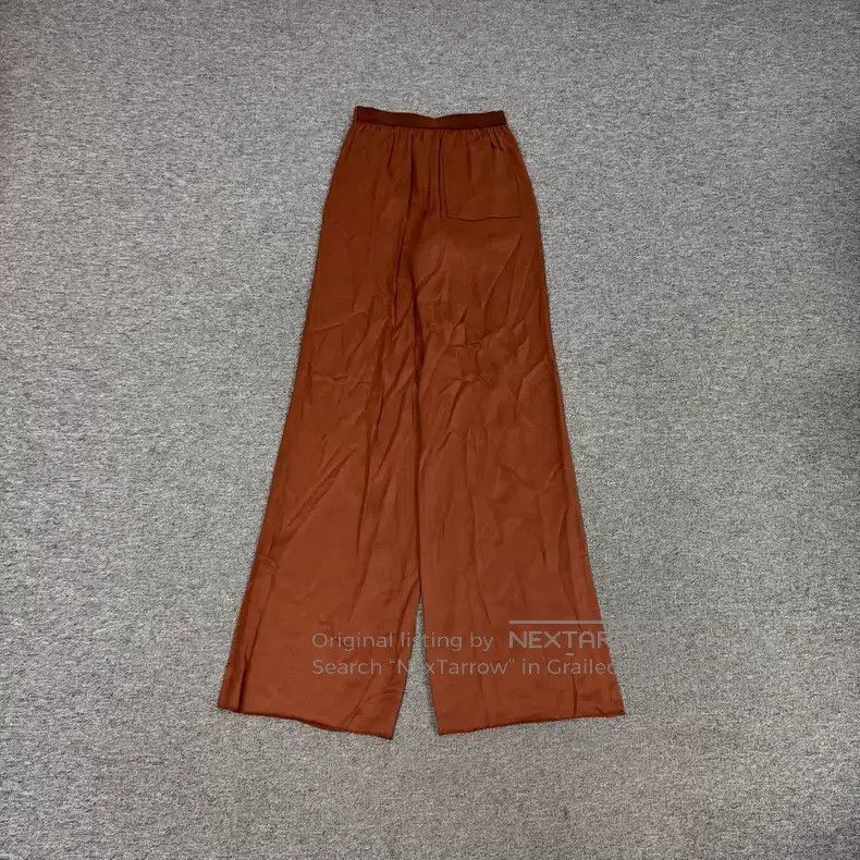 Hermes Hermes Caramel Silk-blend Wide Leg Trousers Size 42" / US 20 - 2 Thumbnail