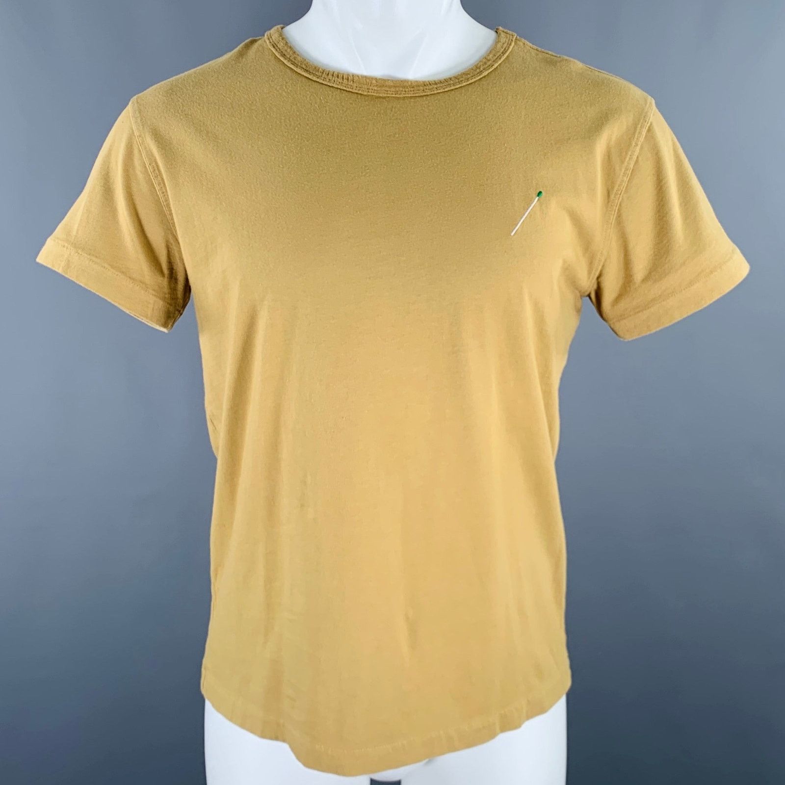 Nick Fouquet Khaki Matchstick Embroidery Cotton Short Sleeve T-shirt Size US S / EU 44-46 / 1 - 1 Thumbnail