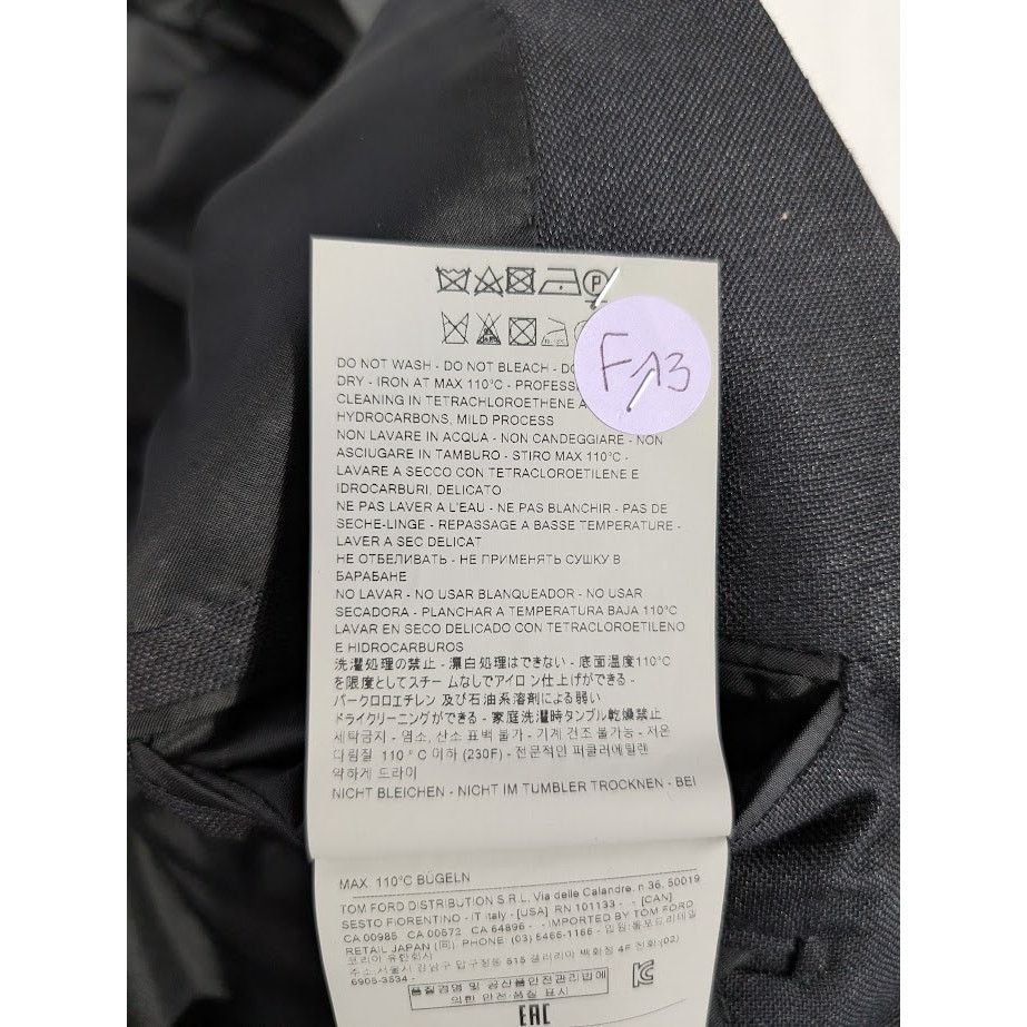 Tom Ford o1rshd1 Blazer Jacket in Black Size US S / EU 44-46 / 1 - 15 Thumbnail