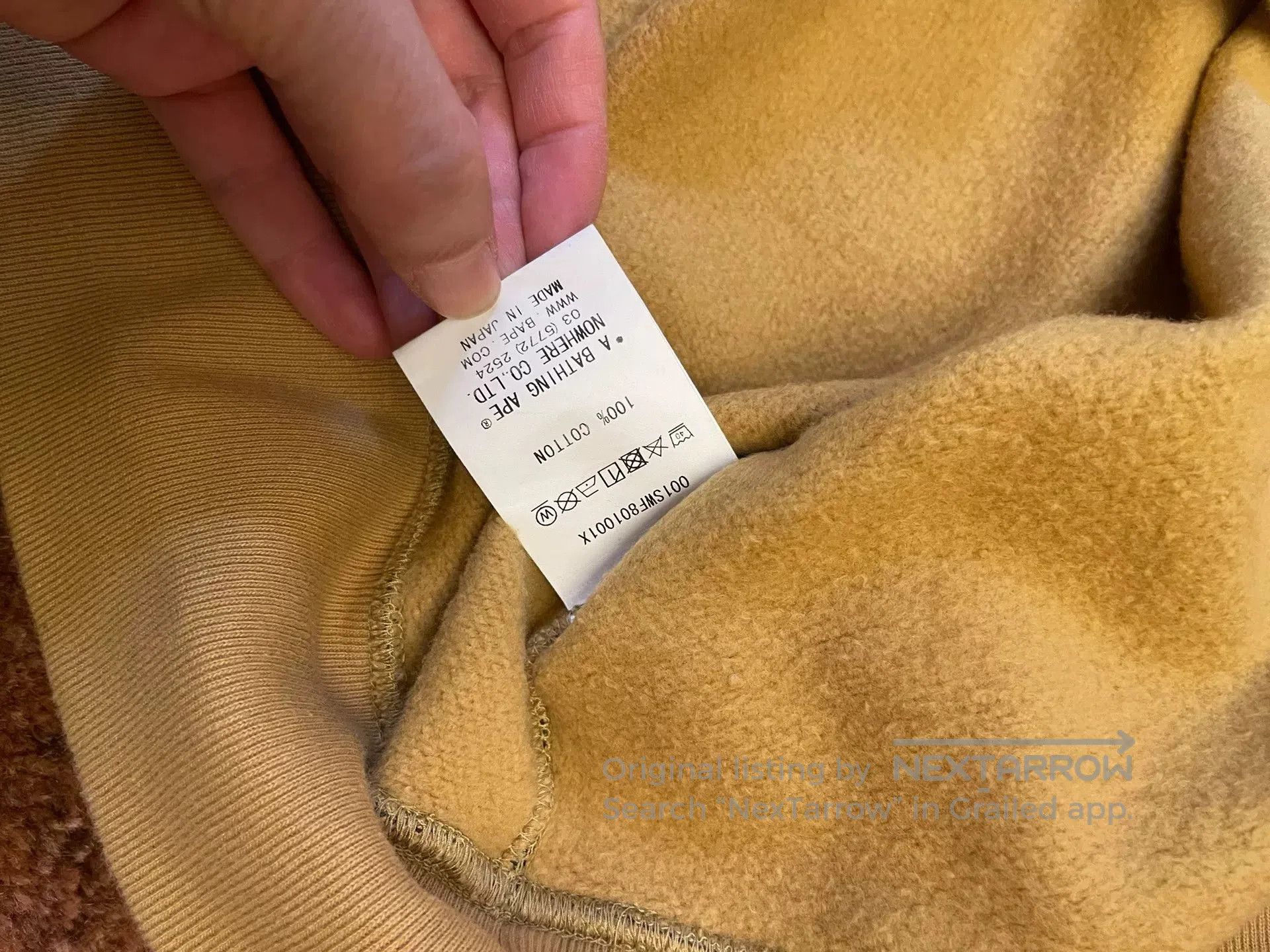 Bape Bape Classic Yellow Camo Crewneck. Size US XL / EU 56 / 4 - 6 Thumbnail