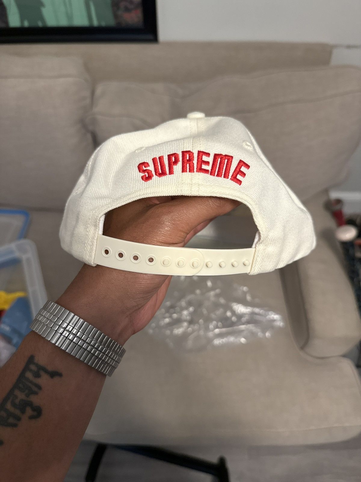 Supreme Koyaanisqatsi top 6-panel White Baseball Hat