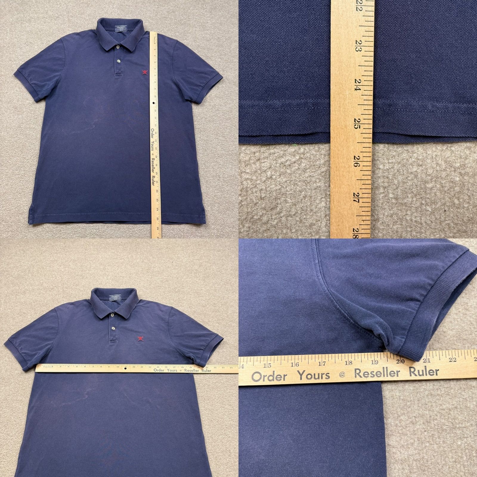Hackett Hackett Mayfair Mens Polo Shirt Blue M Short Sleeve Collared Golf Adults Preppy Size US M / EU 48-50 / 2 - 8 Thumbnail