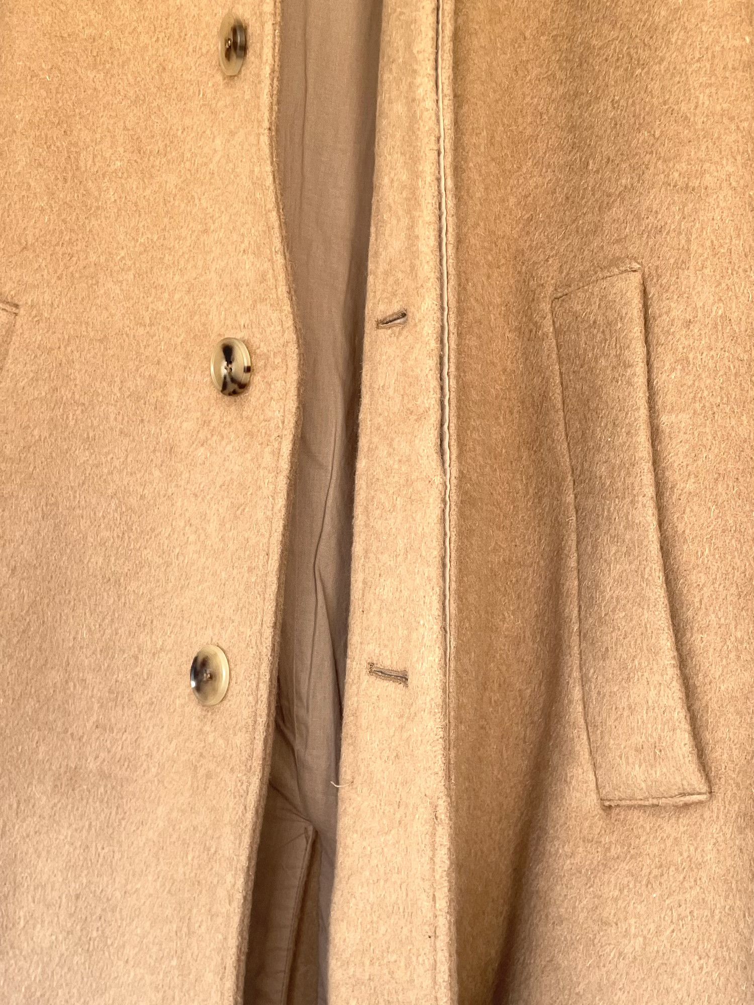 Norse Projects Sundsval Overcoat - Mohair Camel Size US S / EU 44-46 / 1 - 9 Thumbnail