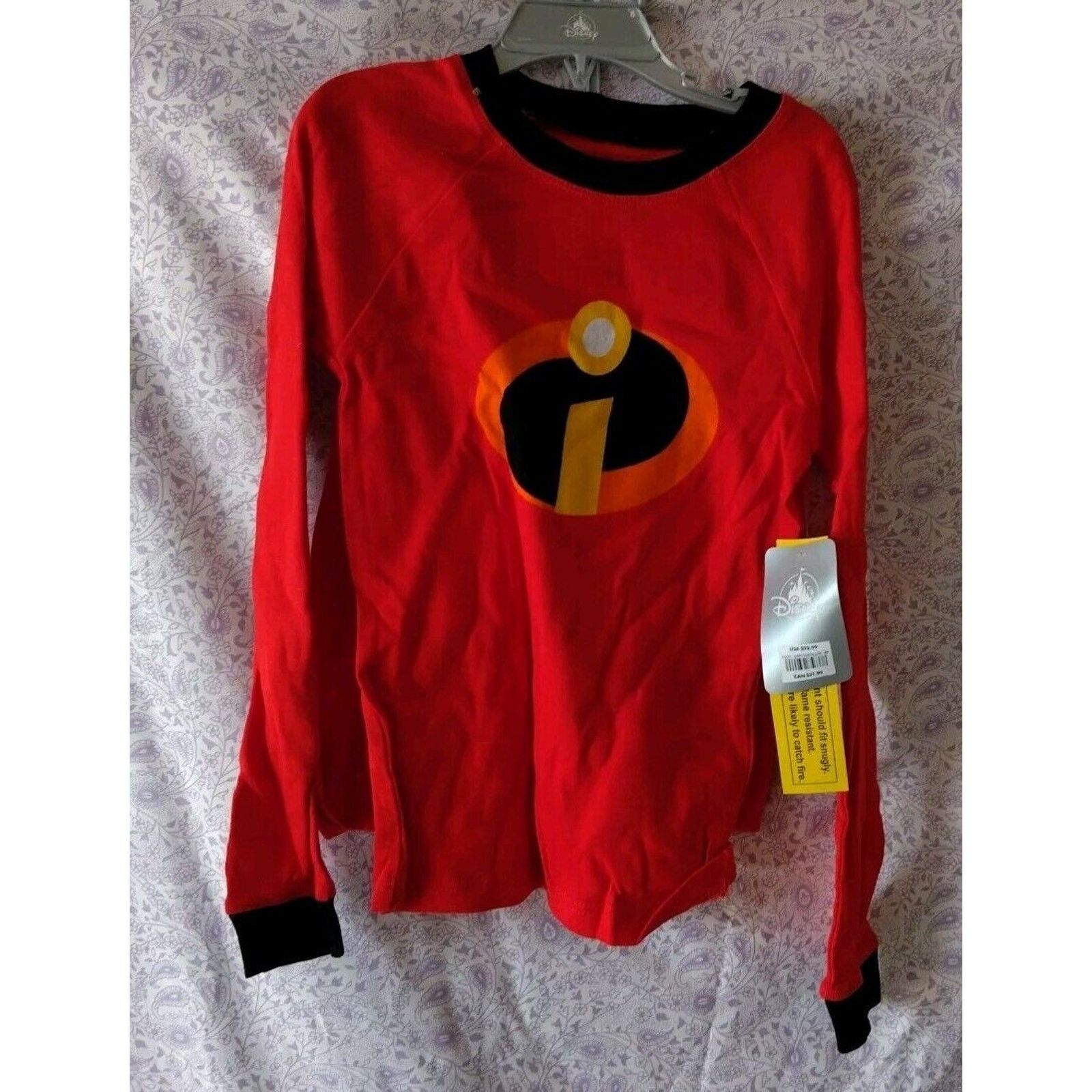 Disney NWT !! Disney Pixar "The Incredibles" Youth PJ Set Kids 8 Size M / US 6-8 / IT 42-44 - 3 Thumbnail