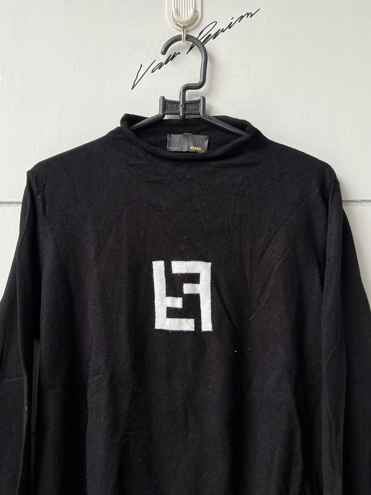 Fendi Fendi Black Knit Long Sleeve T-shirt Size US XS / EU 42 / 0 - 9 Thumbnail