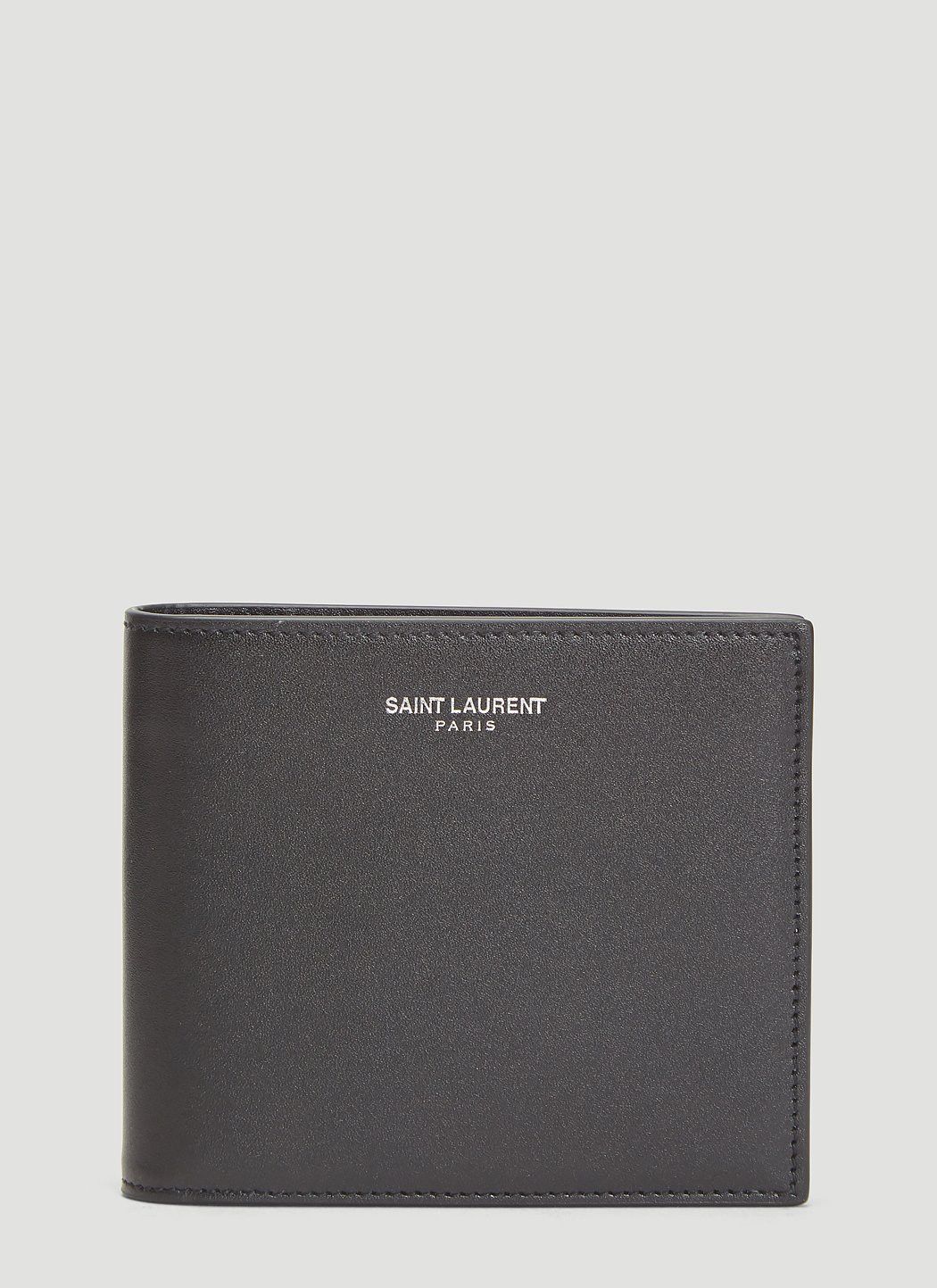 Saint Laurent Paris Logo Print Bi-Fold Wallet Size ONE SIZE - 1 Thumbnail