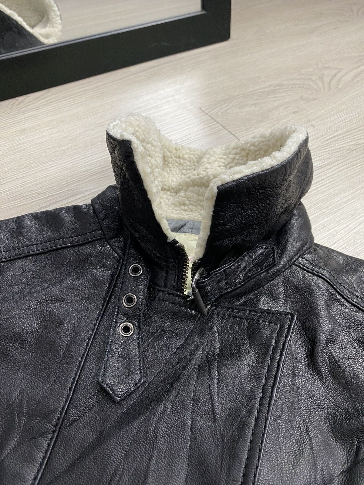 If Six Was Nine × Japanese Brand × Le Grande Bleu (L.G.B.) 2000s Black number bondage leather cropped jacket lgb style Size US S / EU 44-46 / 1 - 3 Thumbnail