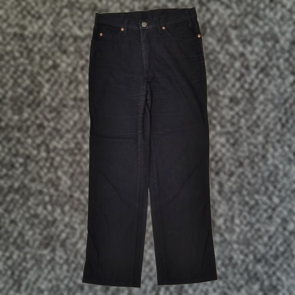 Spitfire SPITFIRE Womens Straight Casual Trousers Black Cotton Classic W28 L28 Size 28" / US 6 / IT 42 - 1 Thumbnail
