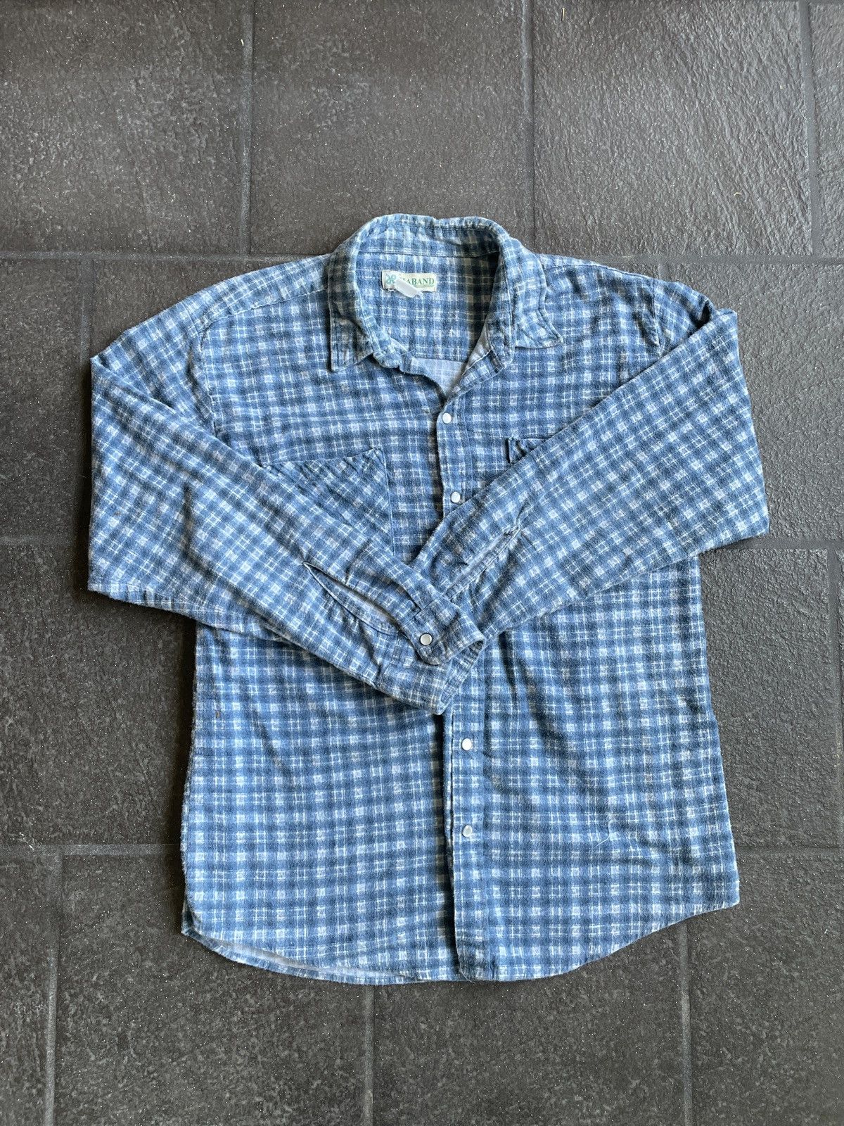 Haband Vintage Haband Blue Flannel Size US L / EU 52-54 / 3 - 2 Thumbnail