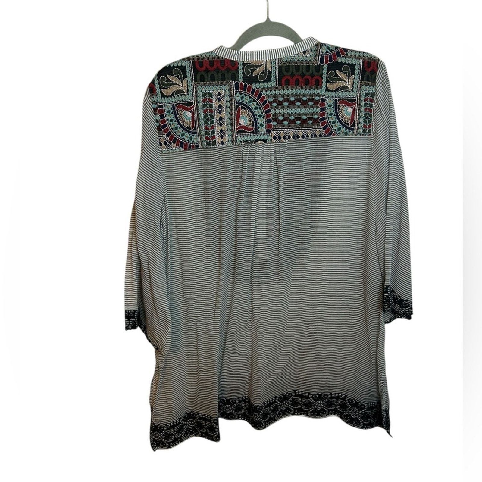 Other Soft Surrounding Embroidered Havana Tunic Top Size XL / US 12-14 / IT 48-50 - 2 Thumbnail