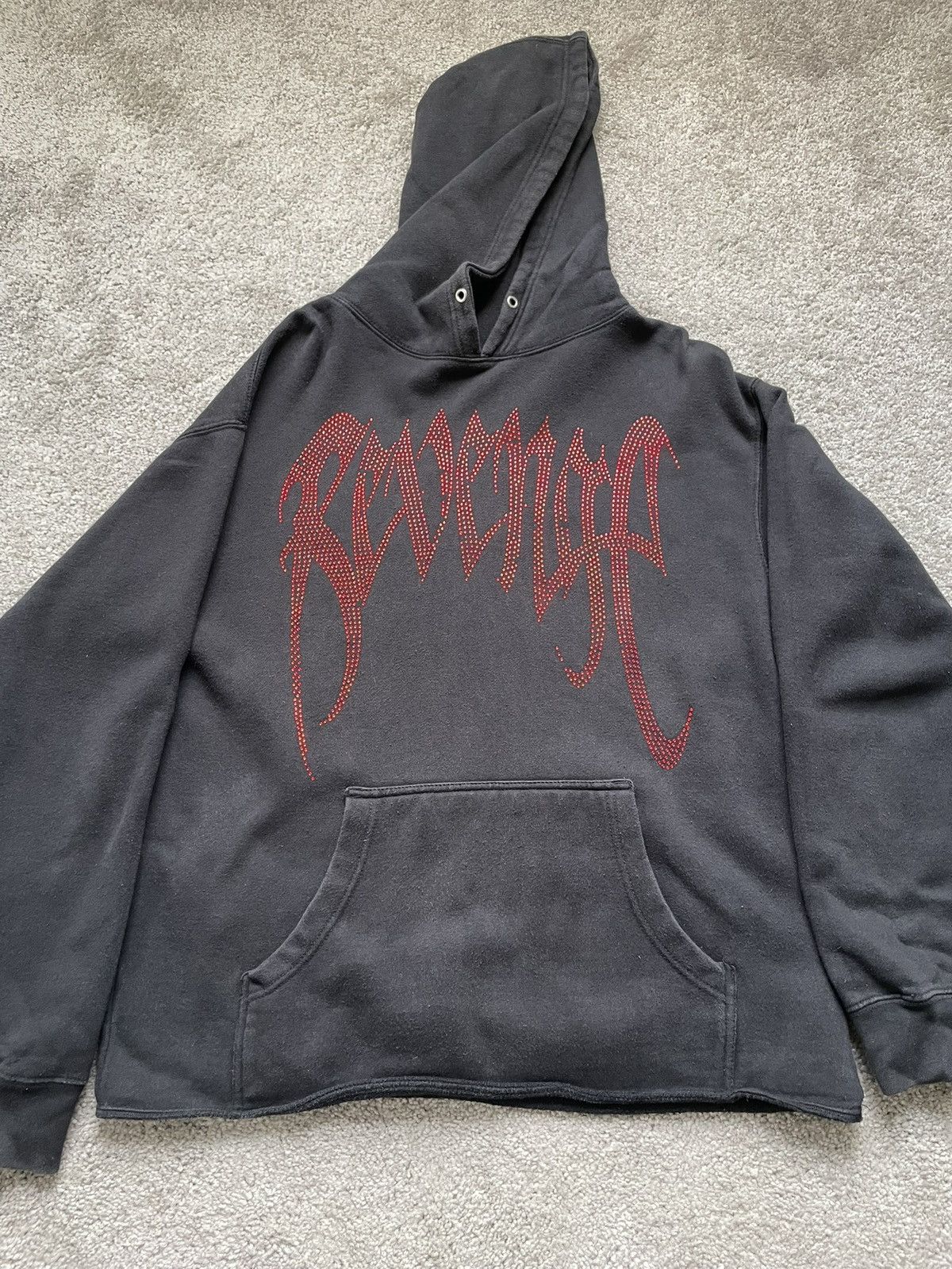 Revenge Very Rare Rhinestone Collab Hoodie Size US M / EU 48-50 / 2 - 4 Thumbnail