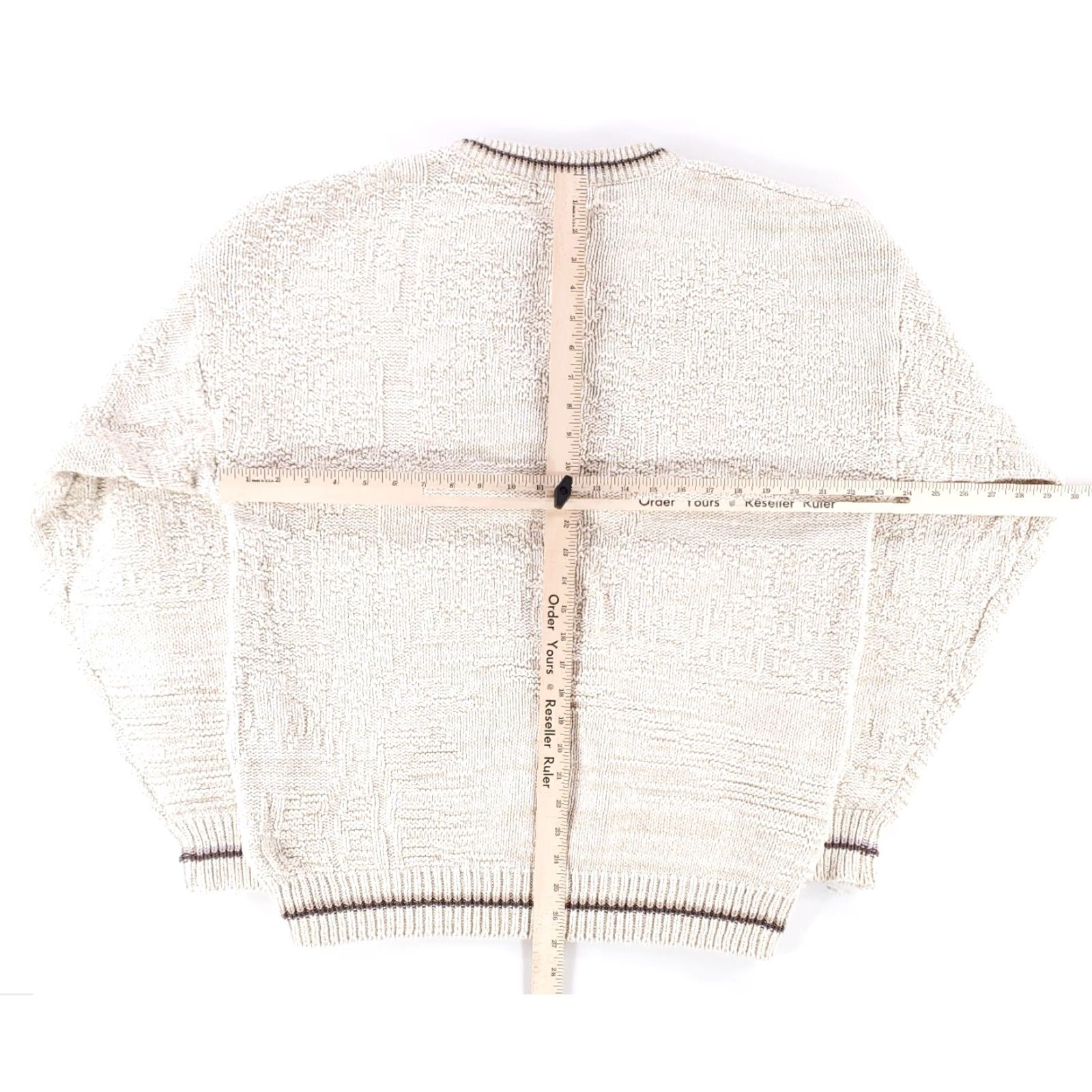 Sears Sears Fieldmaster VTG 90s Knit Sweater Embroidered Deer White Mens XL Tall Size US XL / EU 56 / 4 - 6 Thumbnail