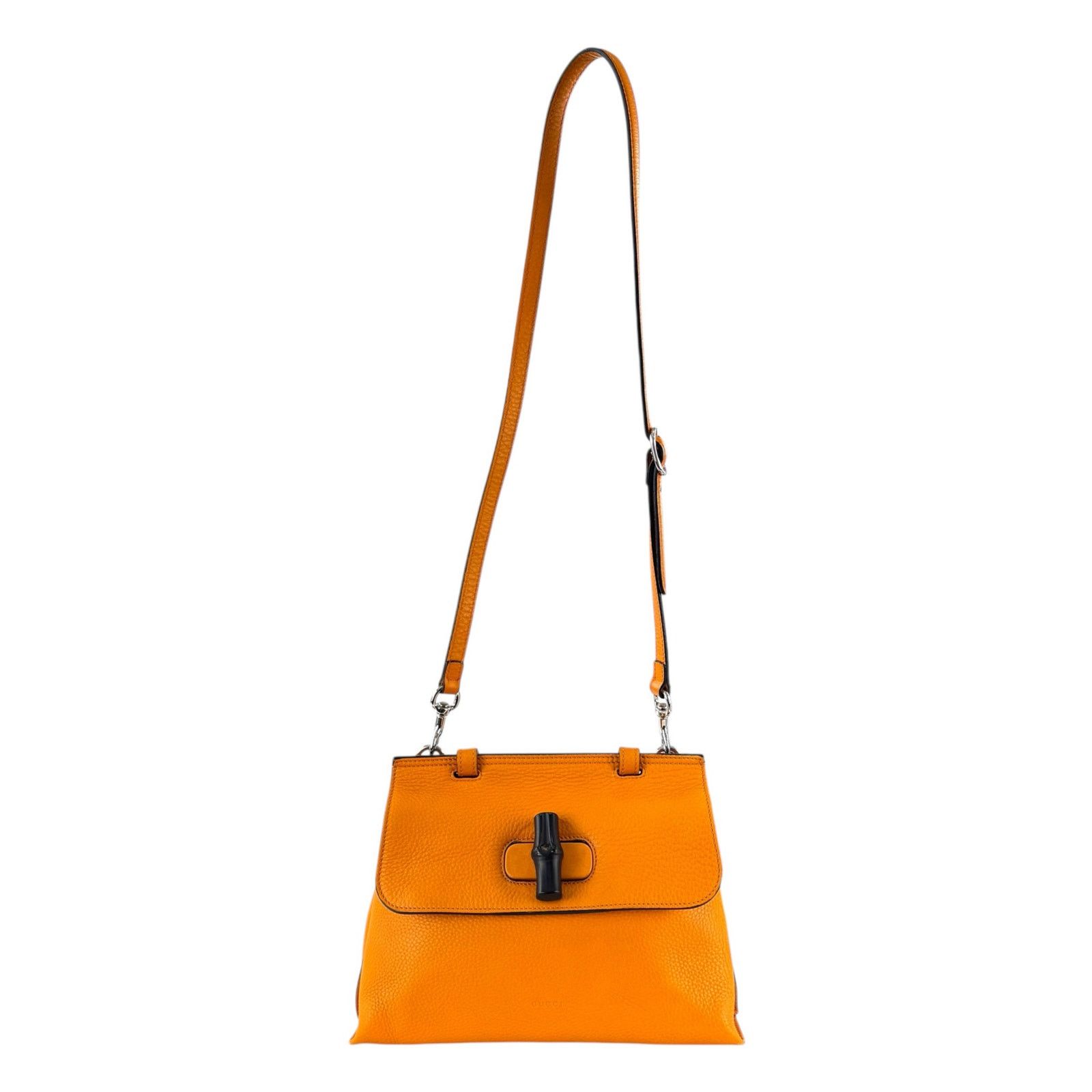 Gucci Gucci Orange Bamboo Two-Way Bag Size ONE SIZE - 4 Thumbnail