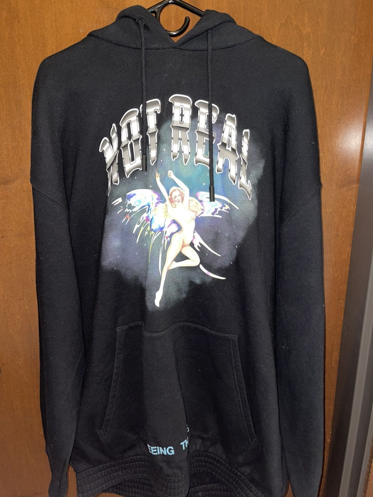 Off white not real angel hoodie online