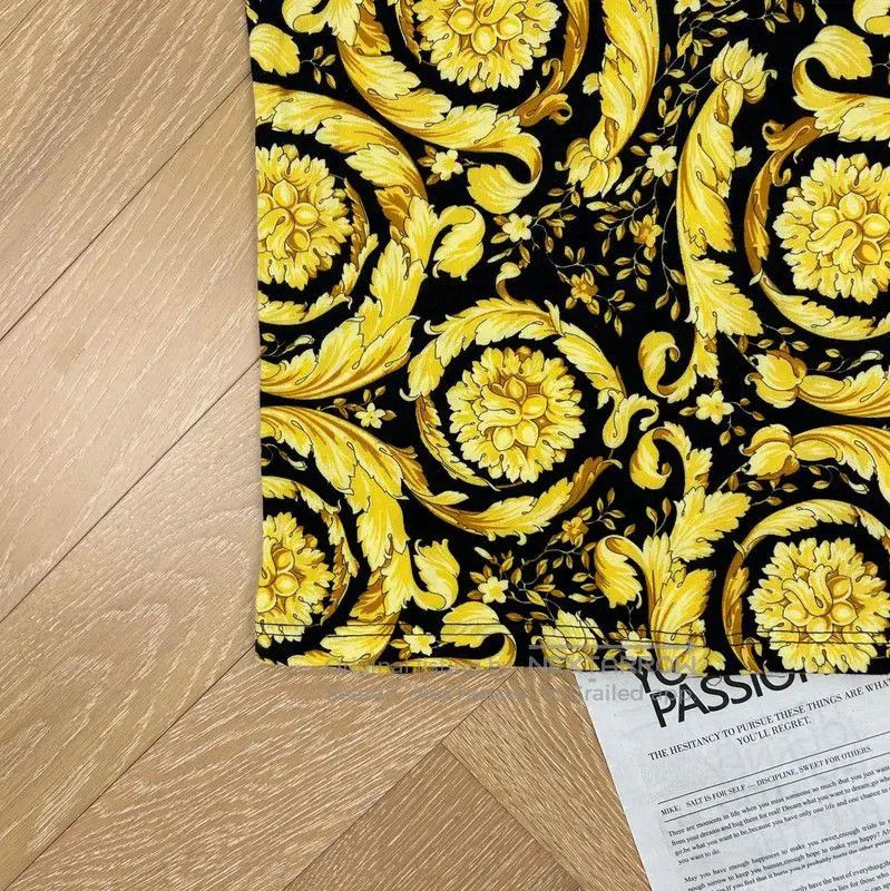 Versace Versace Gold Print Cotton Short Sleeve T-Shirt . Size US XL / EU 56 / 4 - 3 Thumbnail