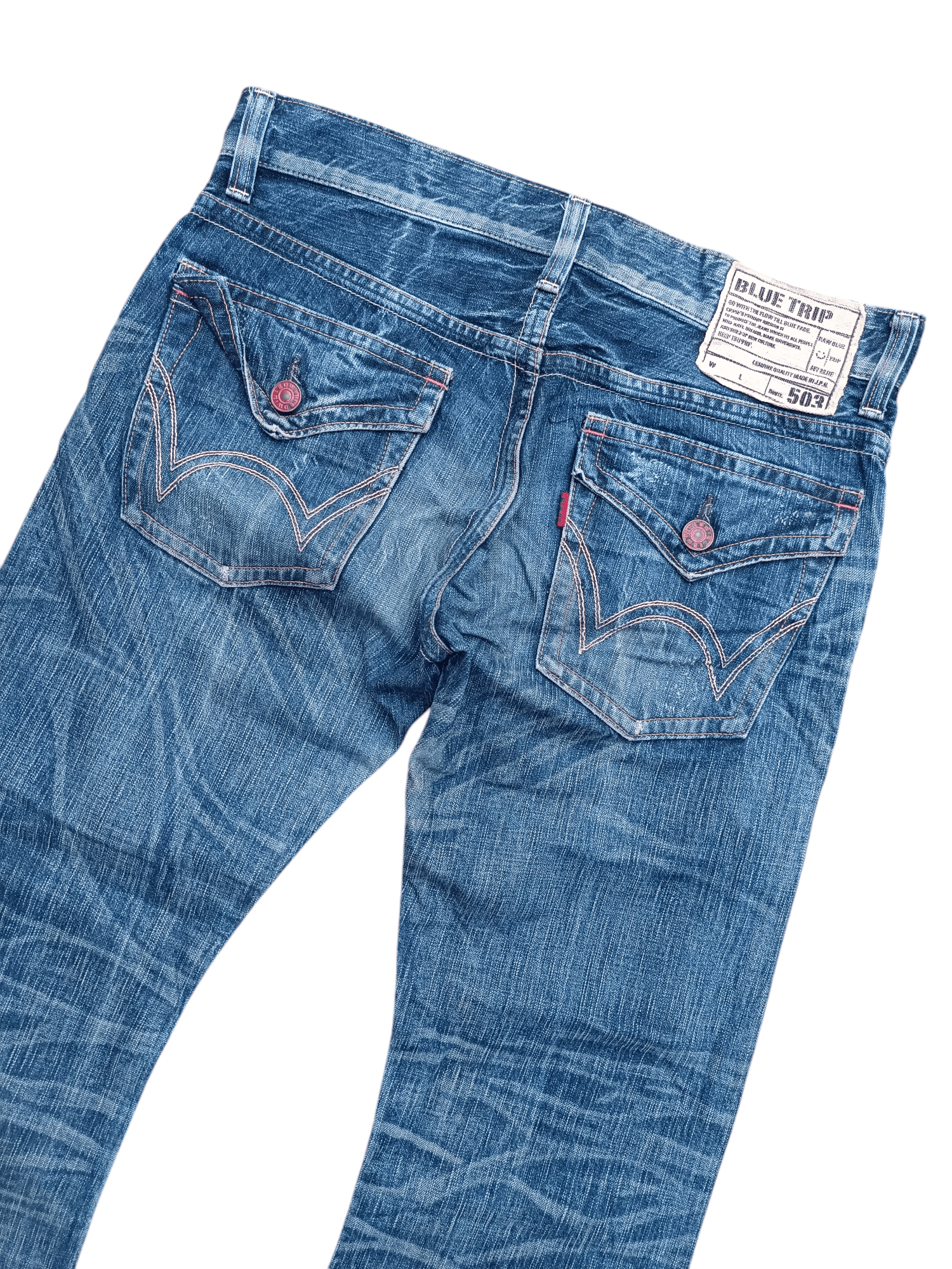 Edwin Flare Vintage Edwin 503 Edwin Blue Trip Size US 34 / EU 50 - 16 Thumbnail