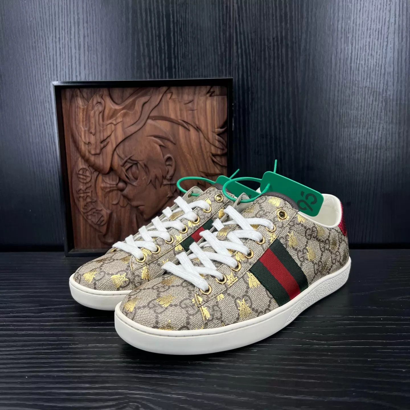 Gucci Gucci Ace Ebony All Over Print 37 Size US 6.5 / IT 36.5 - 1 Thumbnail