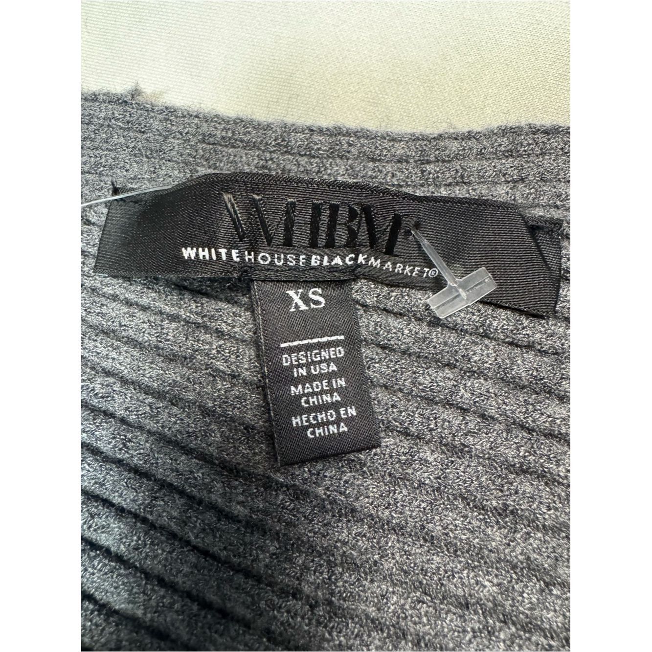 White House Black Market White House Black Market Off-Shoulder Ribbed Grey Sweater D Size XS / US 0-2 / IT 36-38 - 6 Thumbnail