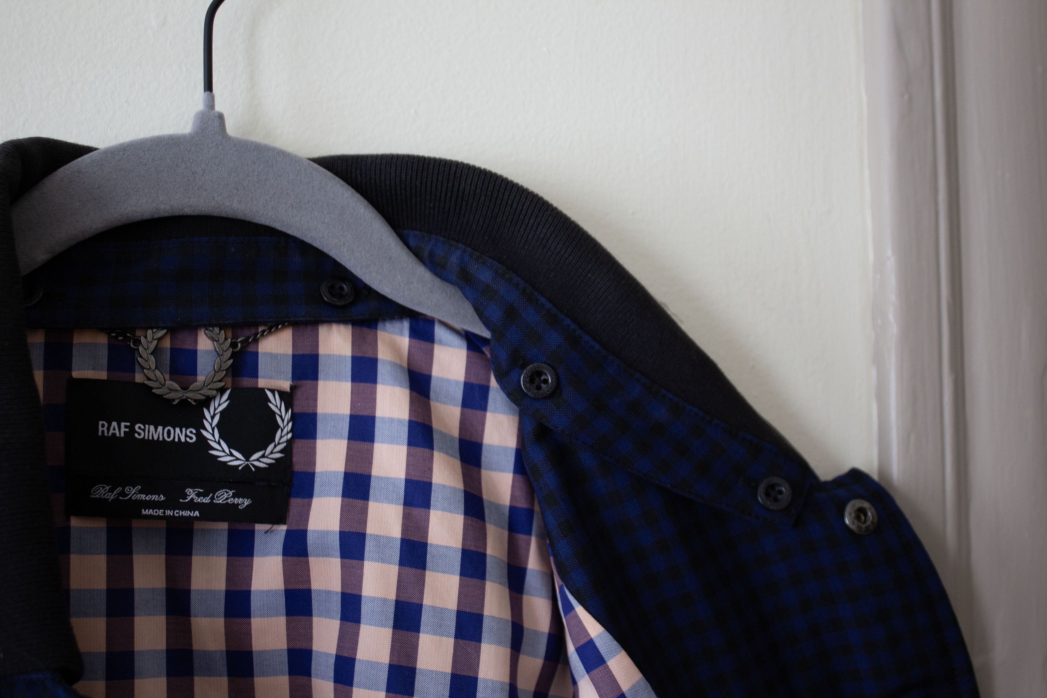 Fred Perry × Raf Simons Fred Perry x Raf Simons Check Bomber Jacket Size US XXS / EU 40 - 9 Thumbnail