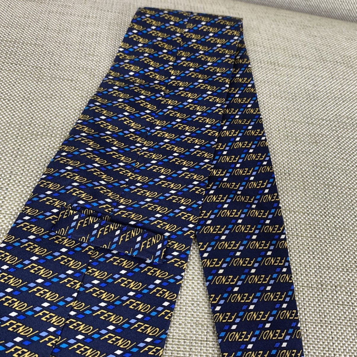 Fendi Fendi Full Print Silk Tie Caravatte Size ONE SIZE - 7 Thumbnail