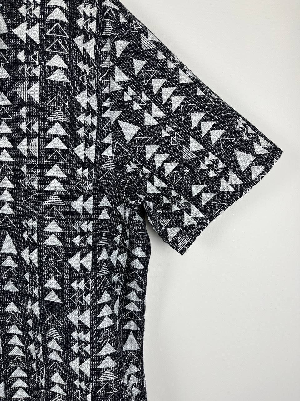 Folk Folk Cotton Tile Triangle Short Sleeve Camp Collar Shirt Size US L / EU 52-54 / 3 - 3 Thumbnail