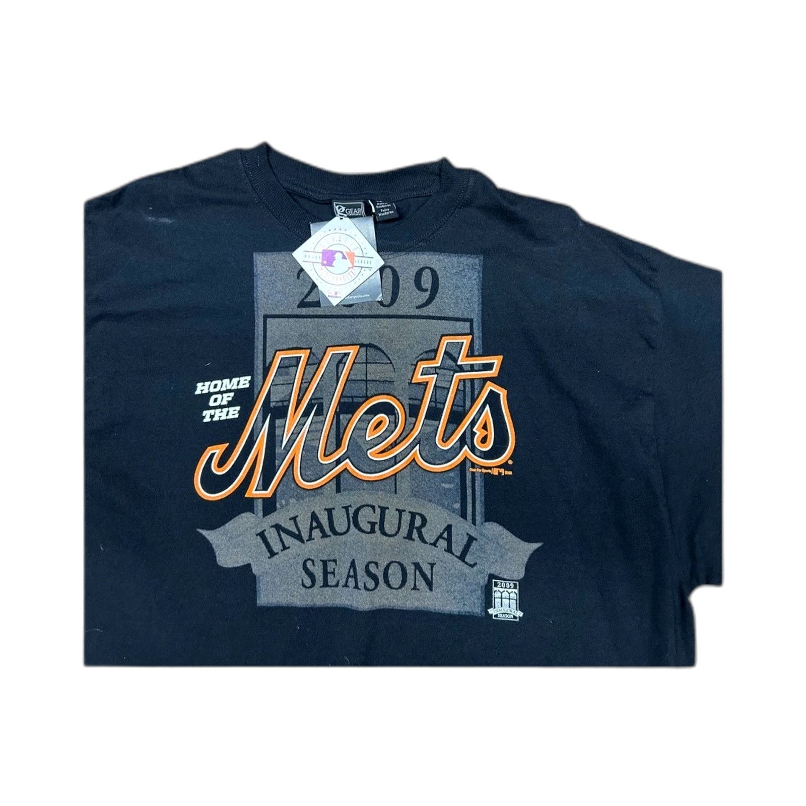 Majestic NWT New York Mets 2009 Inaugural Season Gear Sports T-shirt Size US XL / EU 56 / 4 - 4 Thumbnail