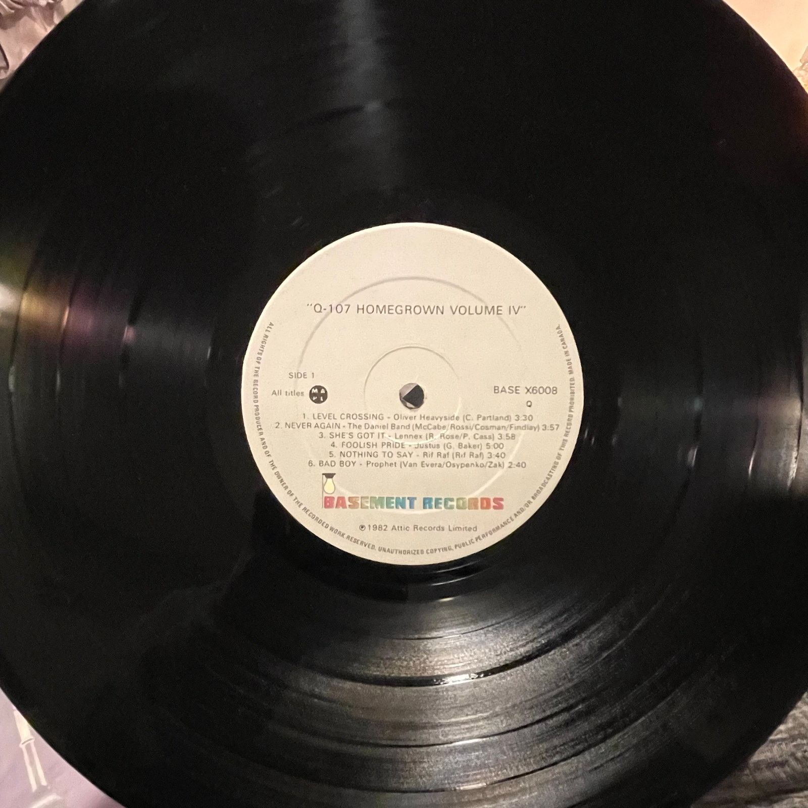 INTENTIONALLY BLANK Q107 Homegrown Vol. 4 LP toronto canada AOR rock vinyl music Size ONE SIZE - 3 Thumbnail