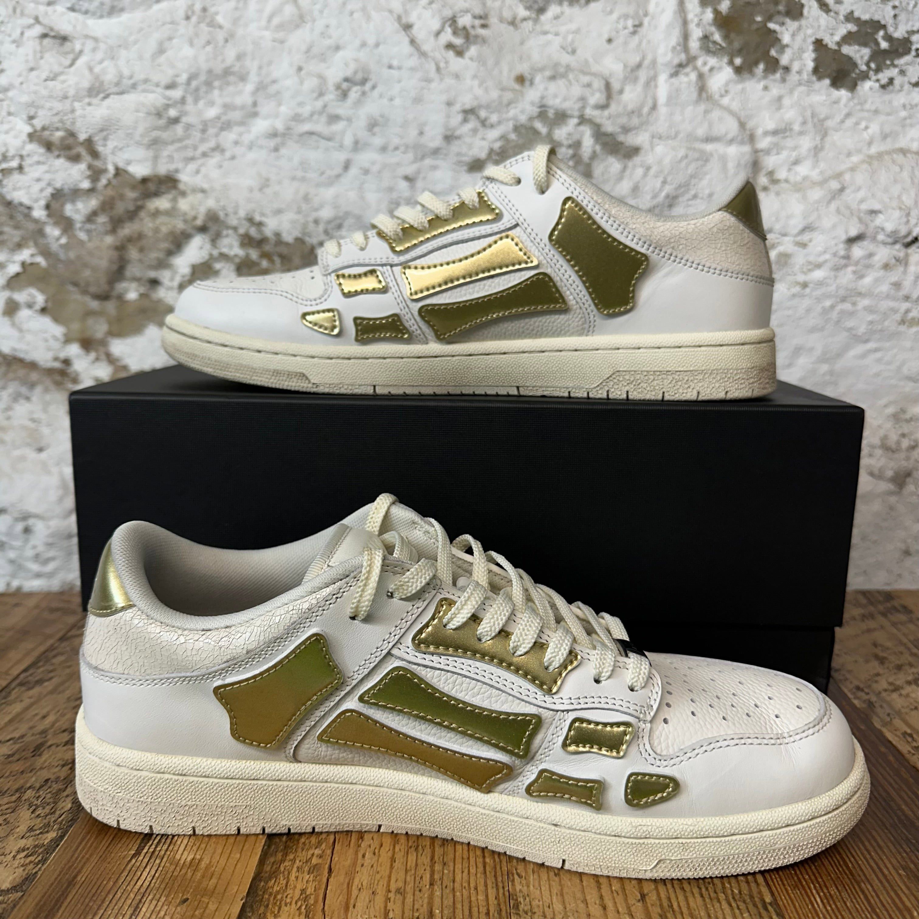 Amiri Amiri Gold Skeleton White Sneaker Sz 10 (43) Size US 10 / EU 43 - 2 Thumbnail